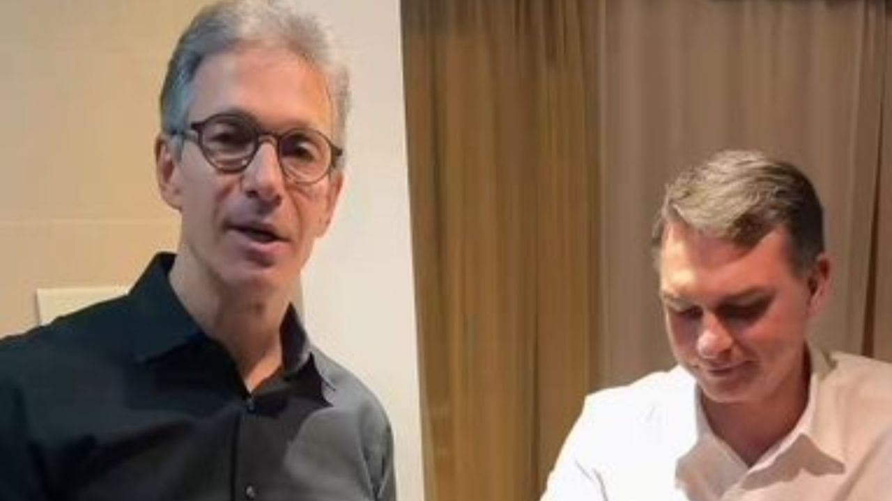 Romeu Zema e Flávio Bolsonaro