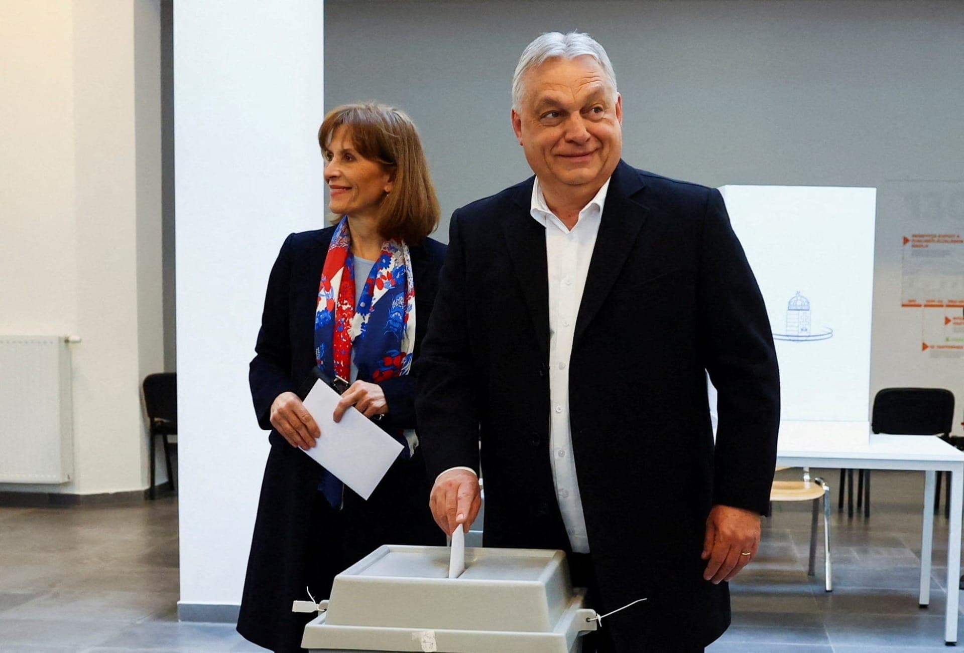Viktor Orbán, primeiro-ministro da Hungria, vota em Budapeste