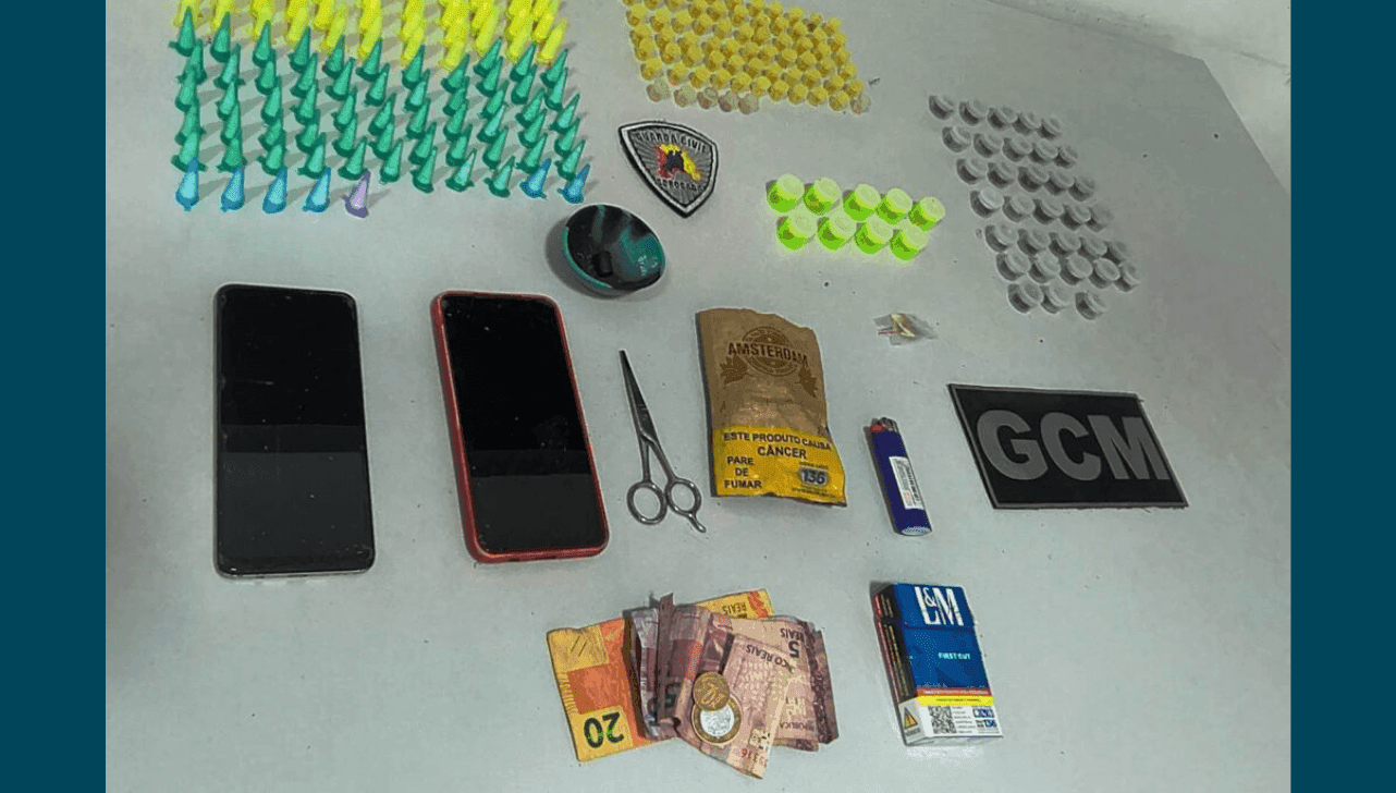 GCM apreendeu porções de cocaína, crack, maconha e "ice"