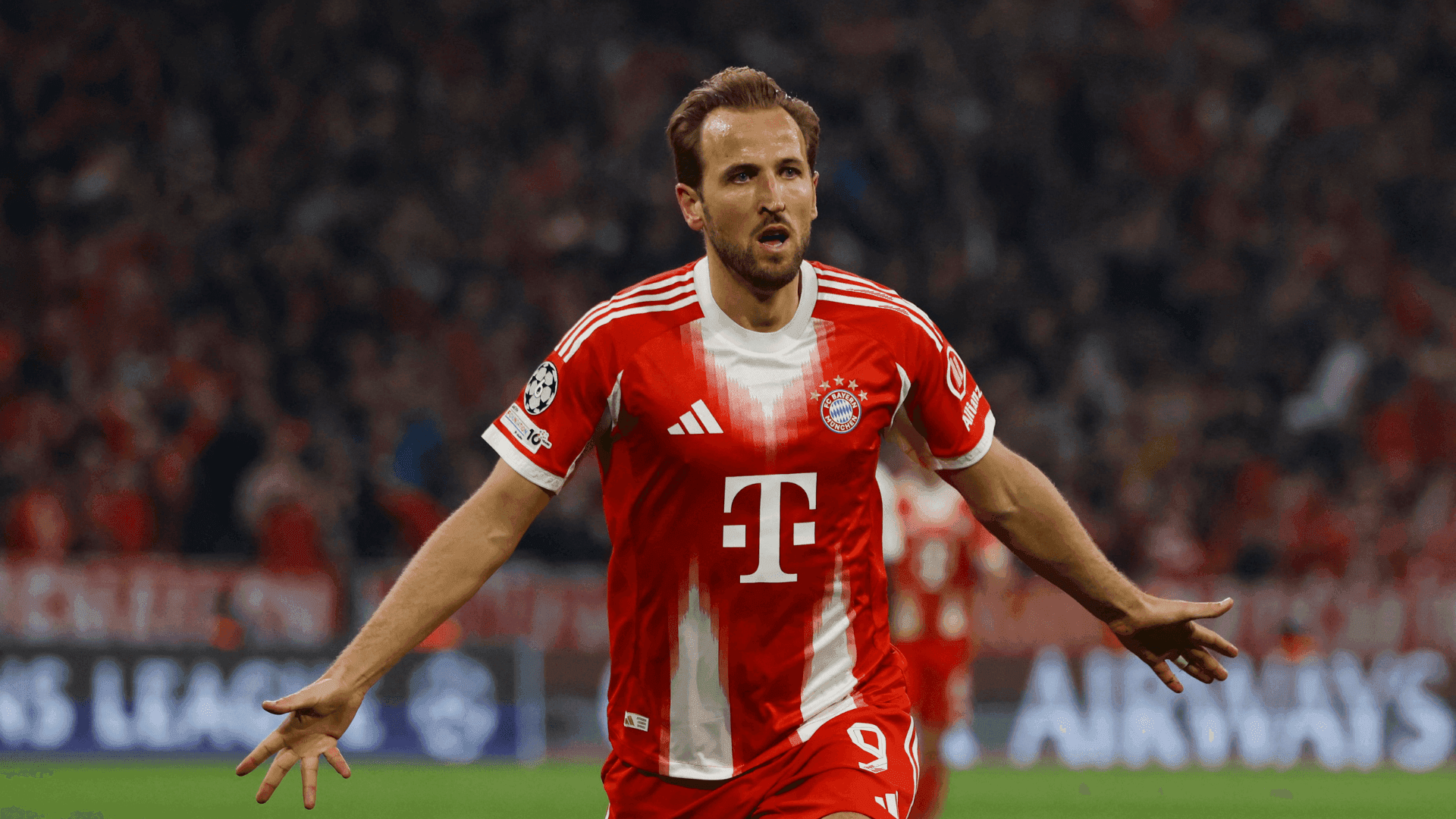 Harry Kane comemorando gol contra o Real Madrid