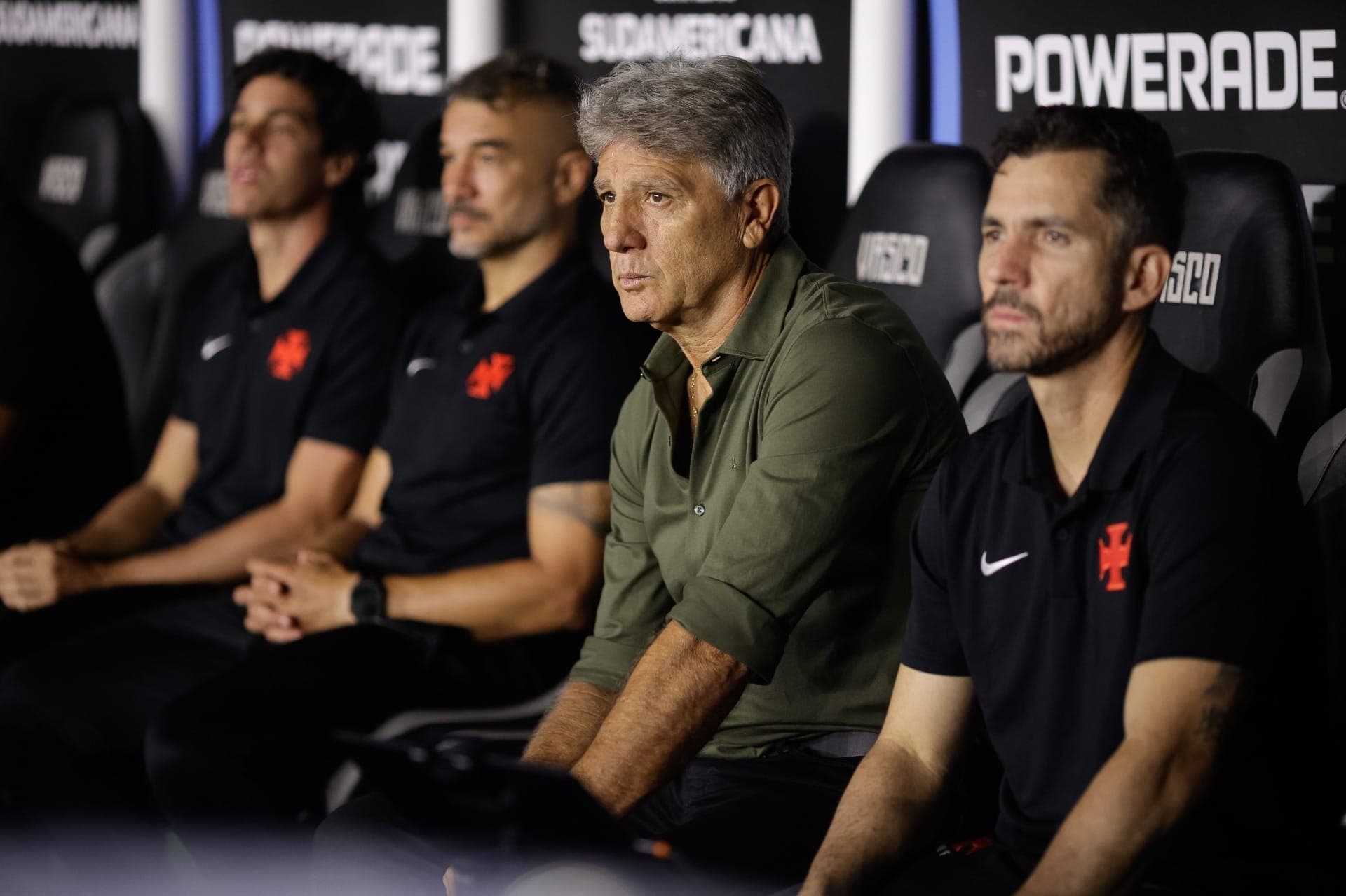 Renato Gaúcho, técnico do Vasco, em derrota para o Audax Italiano-CHI