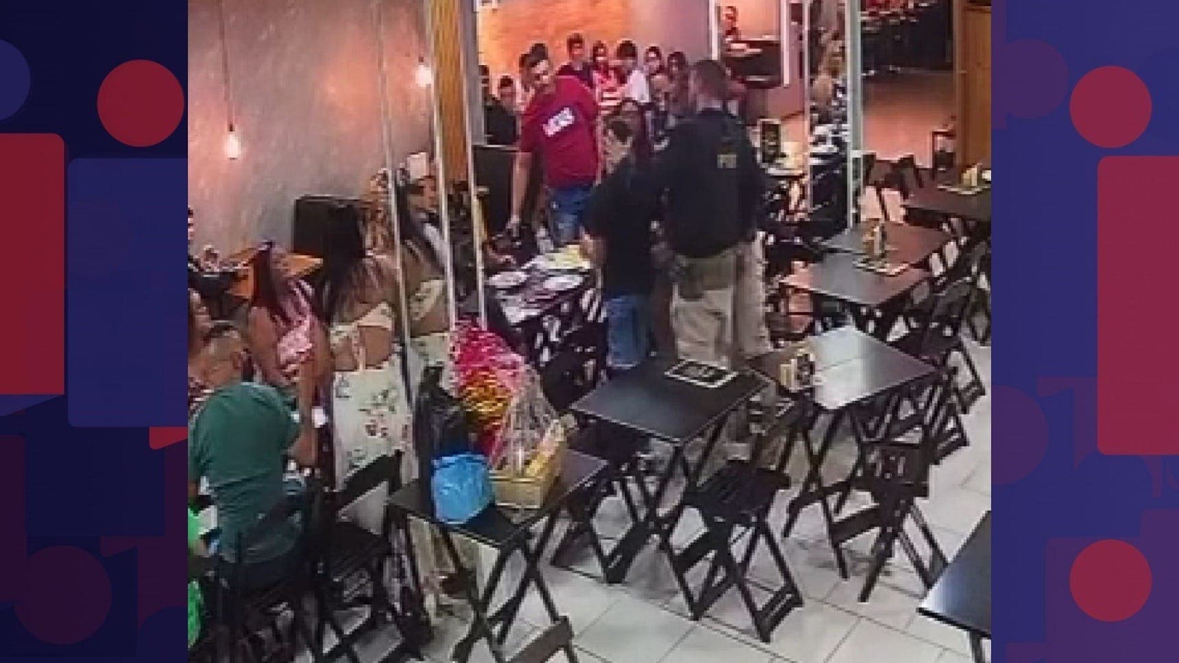 Imagens mostram momento que agente da PRF salva criança engasgada em Itaboraí