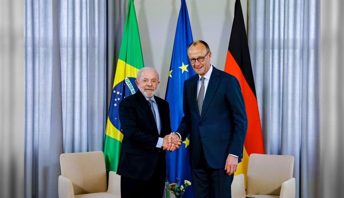 Lula com o premiê alemão Friedrich Merz