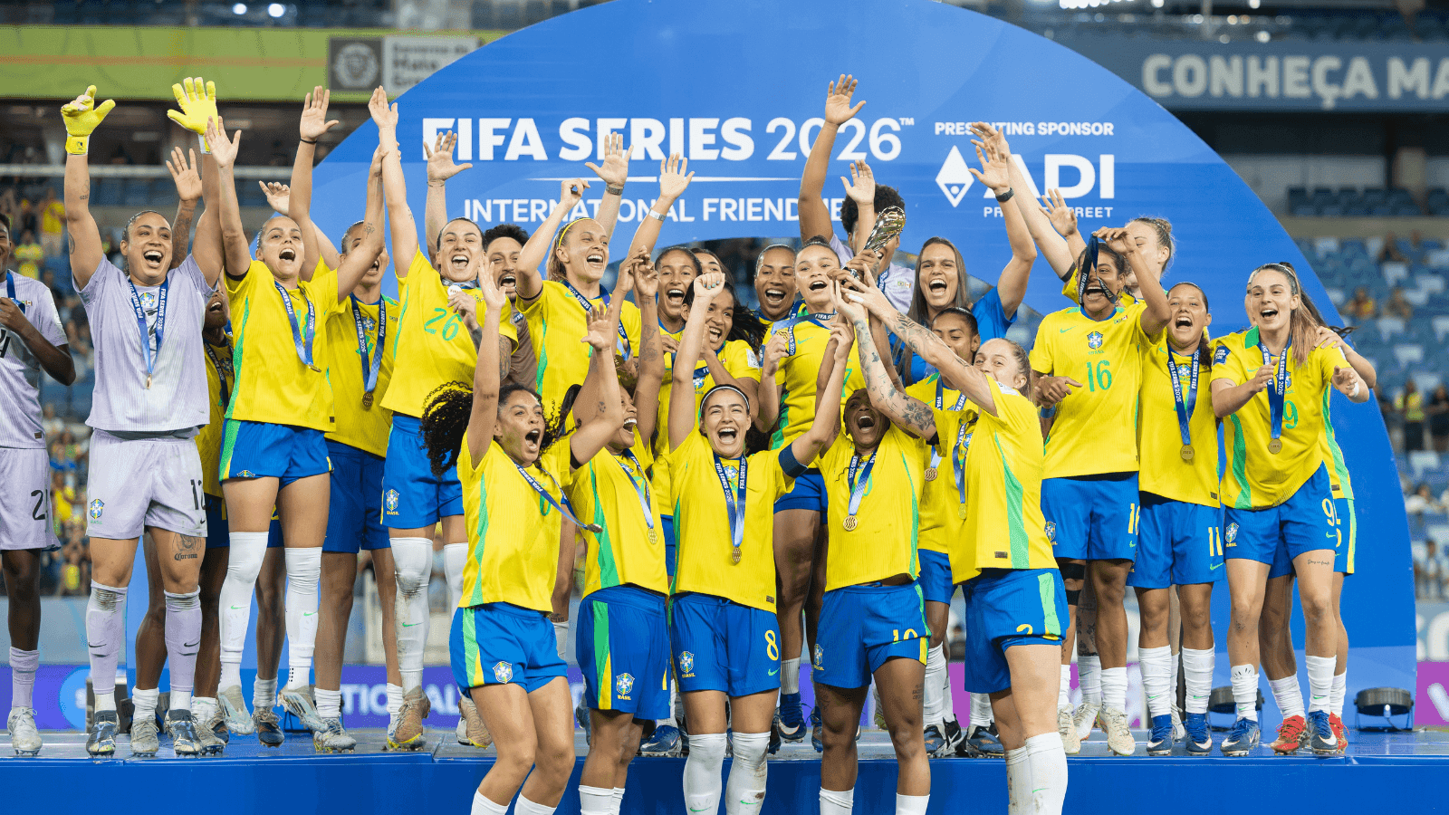 Seleção Brasileira Feminina conquistou o FIFA Series