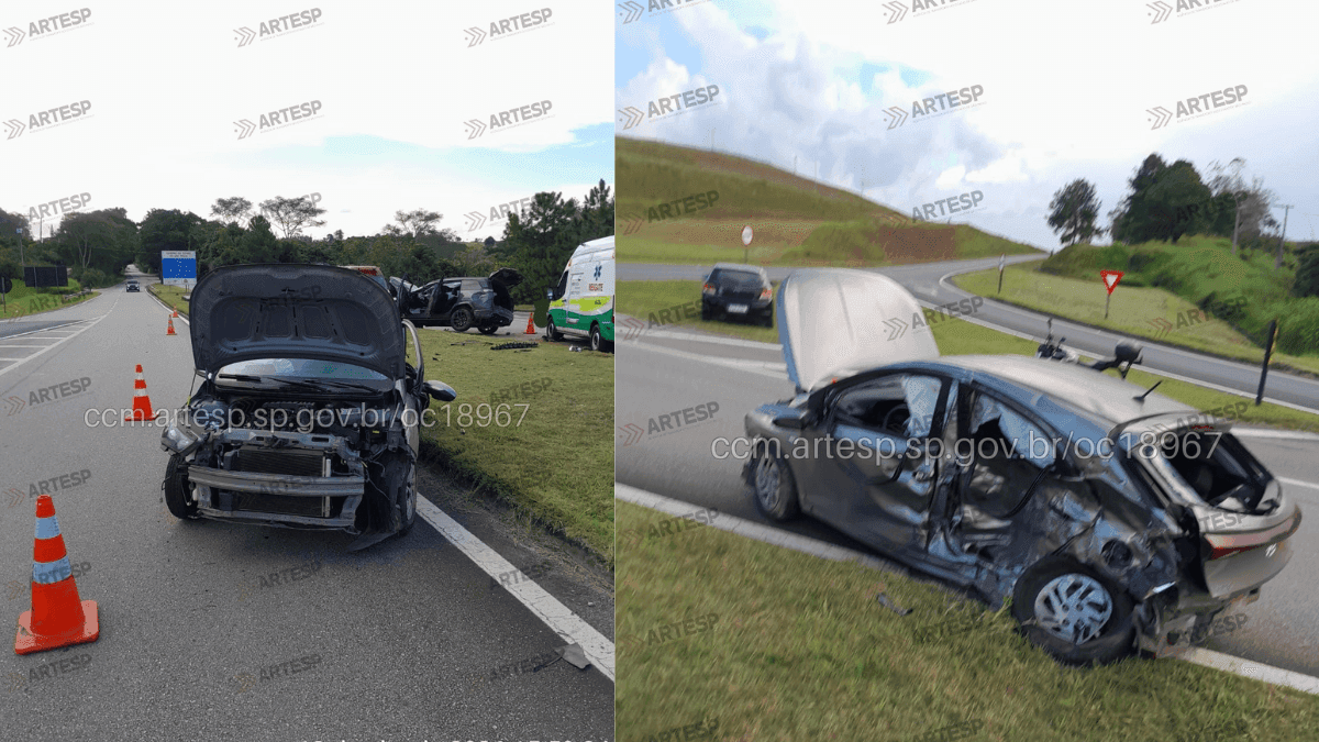 Acidente fatal na Rodovia Nicola Capucci, em Jacareí, deixa dois mortos