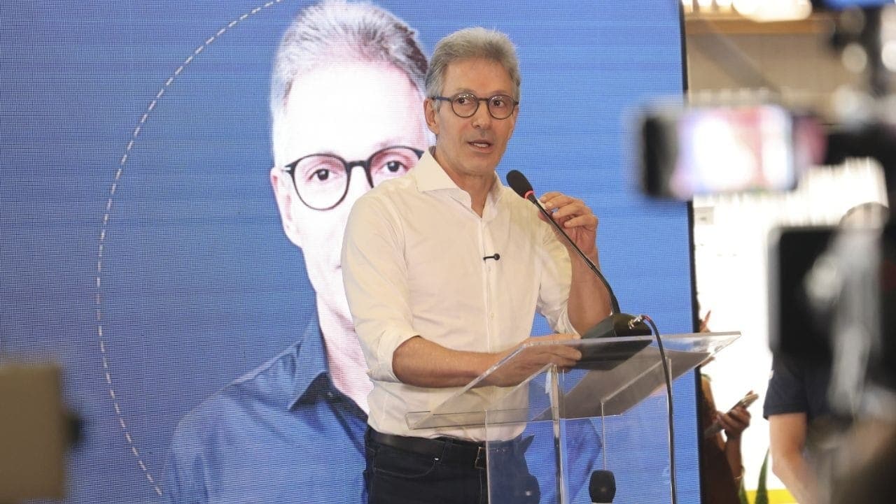 Rome Zema, pré-candidato à presidência, em evento em SP
