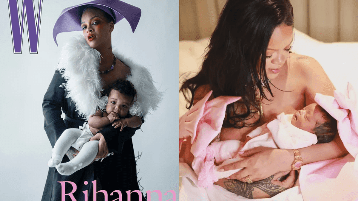 Rihanna apresenta terceira filha