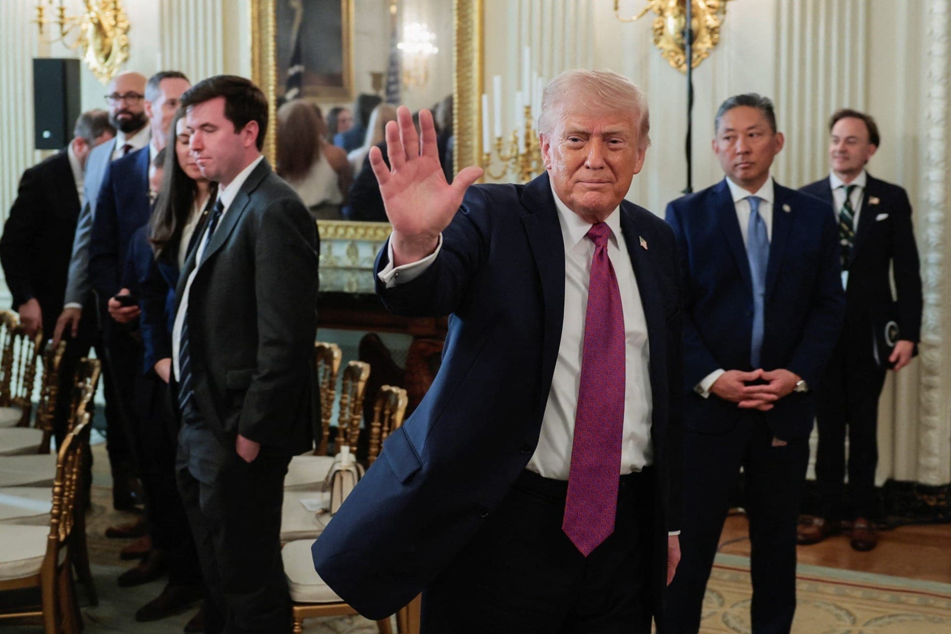 Trump em evento na Casa Branca