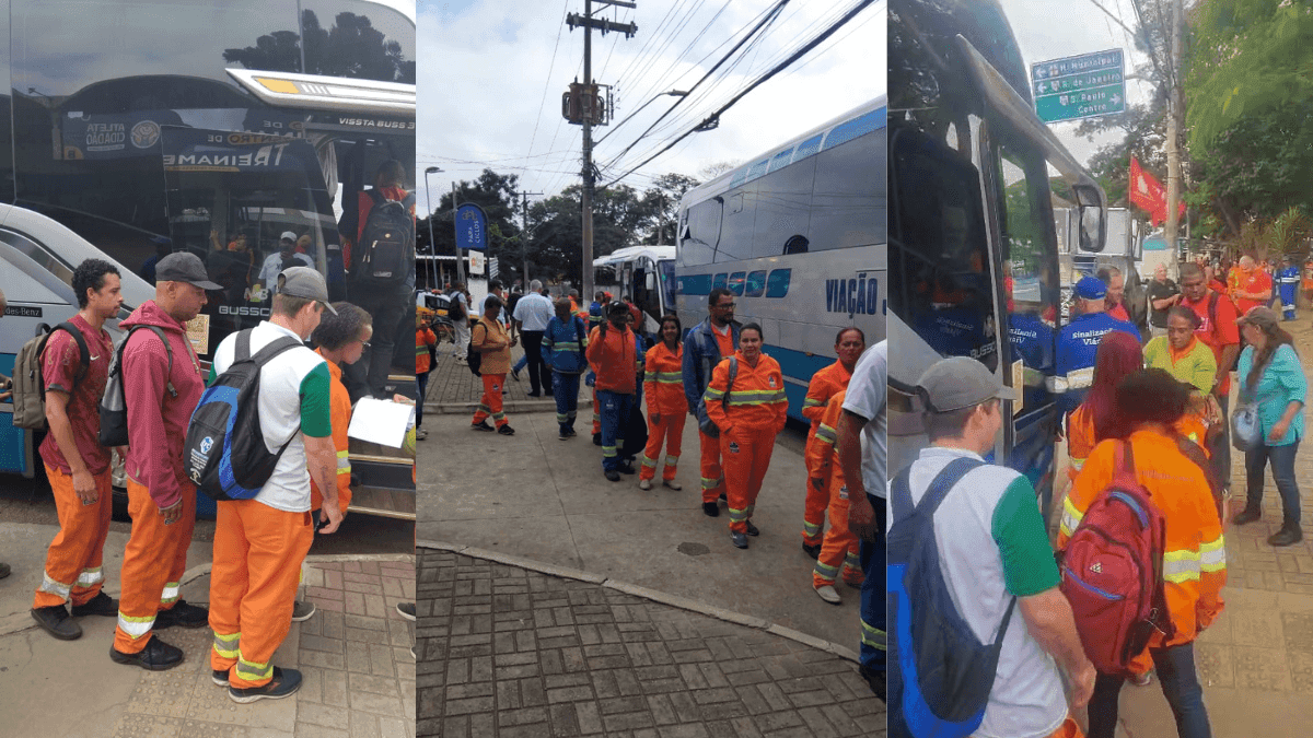 Trabalhadores da Urbam participam de audiência no TRT em Cambinas