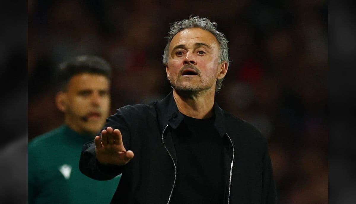 Luis Enrique, técnico do PSG, durante vitória sobre o Bayern