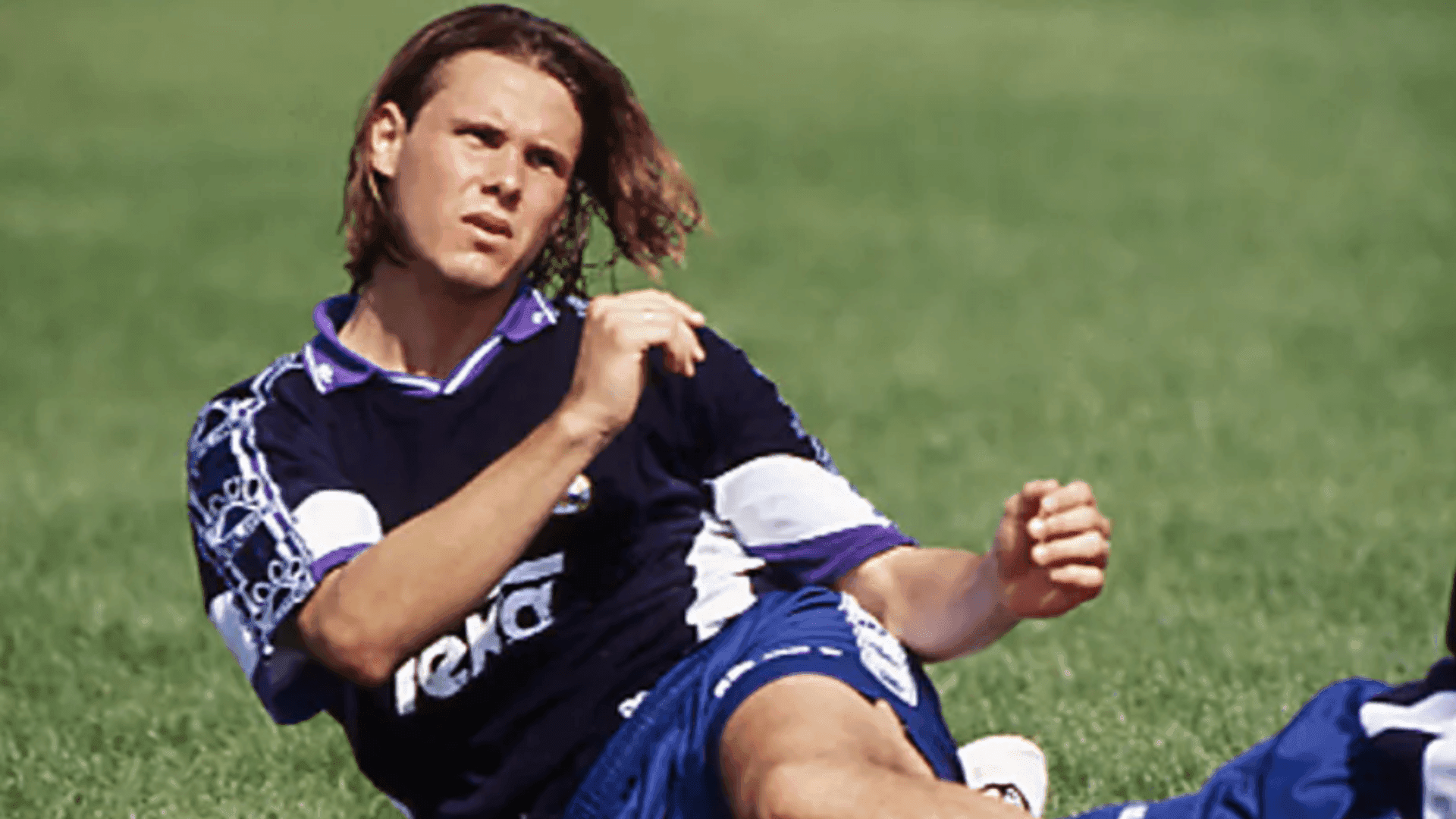 Fernando Redondo com a camisa do Real Madrid
