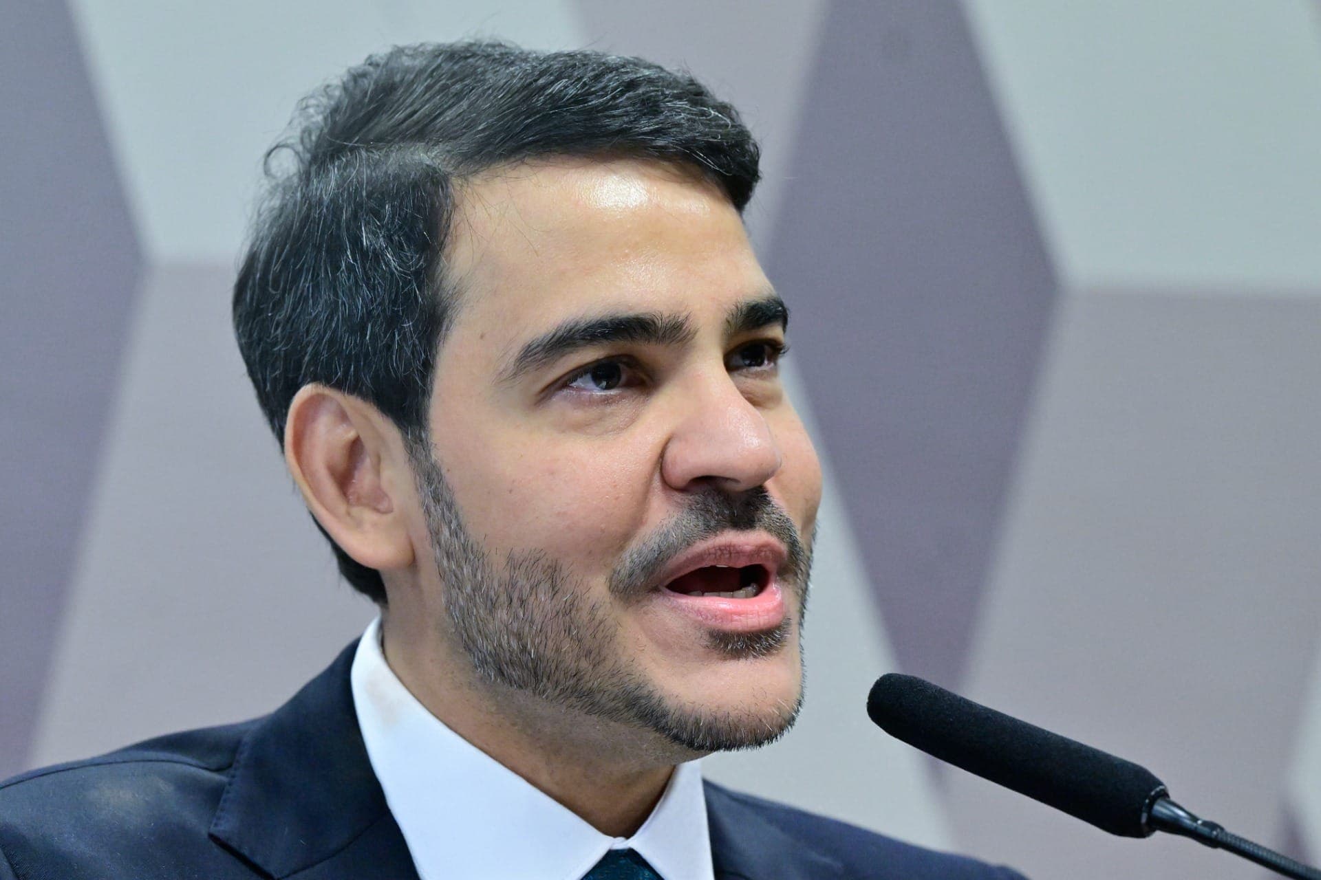 Jorge Messias na sabatina da CJJ no Senado