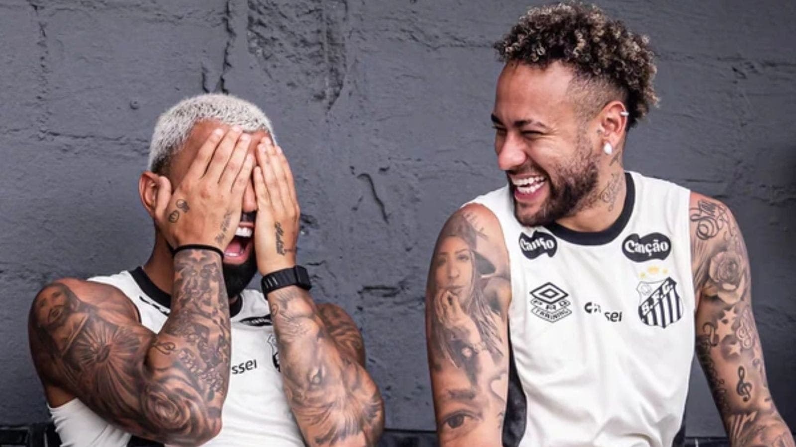 Gabigol e Neymar, do Santos