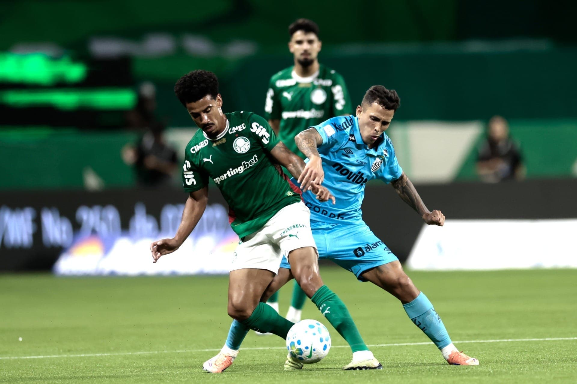 Palmeiras e Santos duelaram pelo Campeonato Brasileiro