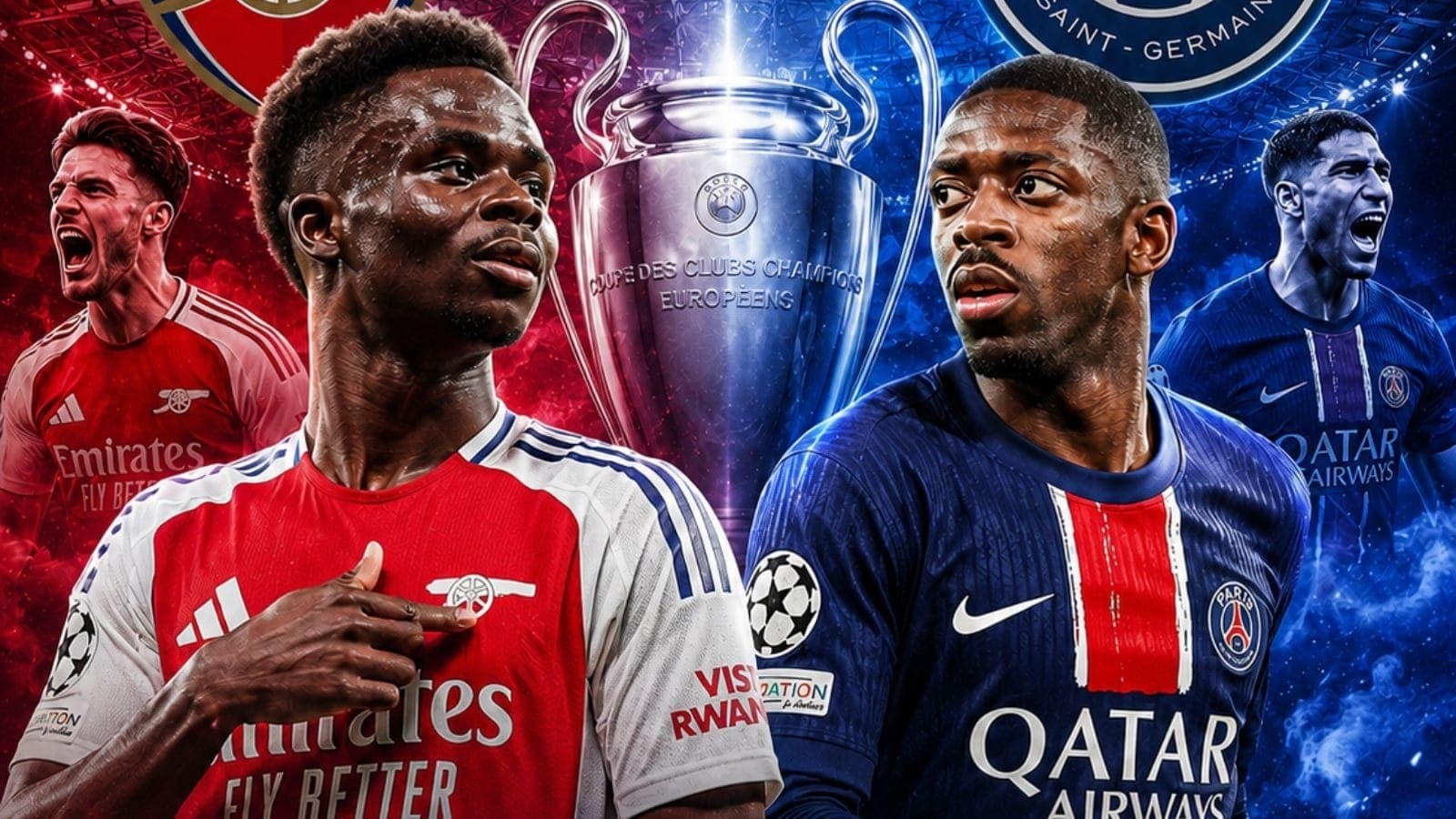 Arsenal e PSG estão na final da Champions