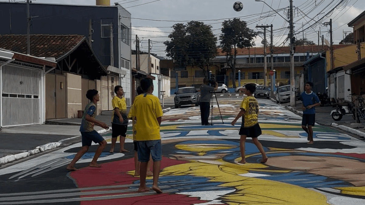 Prefeitura regulamenta pinturas em ruas durante a Copa do Mundo em SJCampos