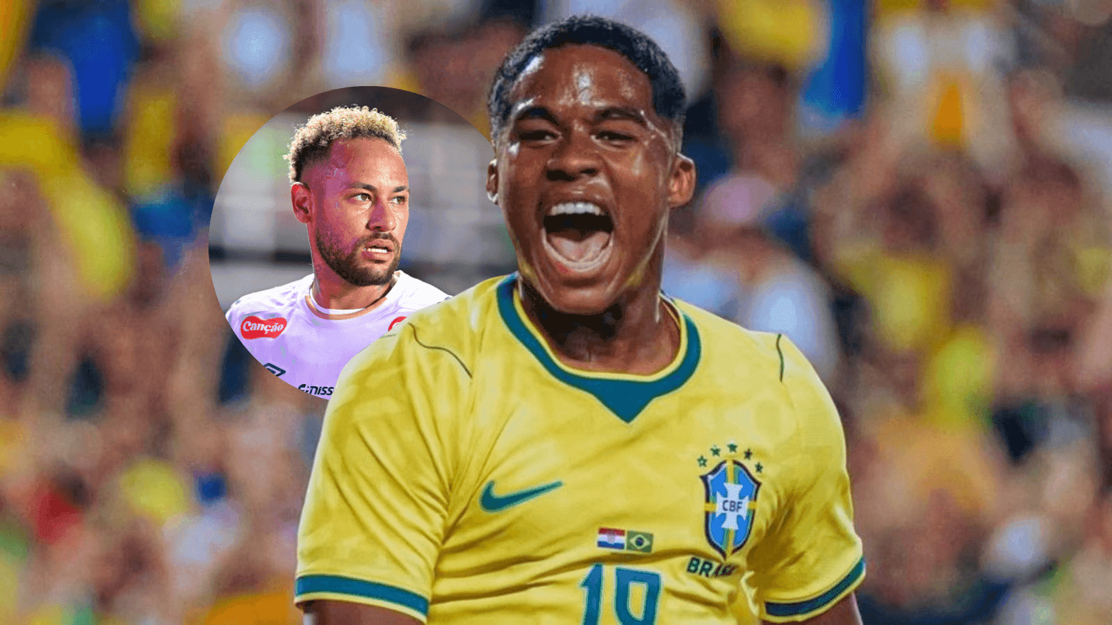 Endrick e Neymar disputam vaga na Copa
