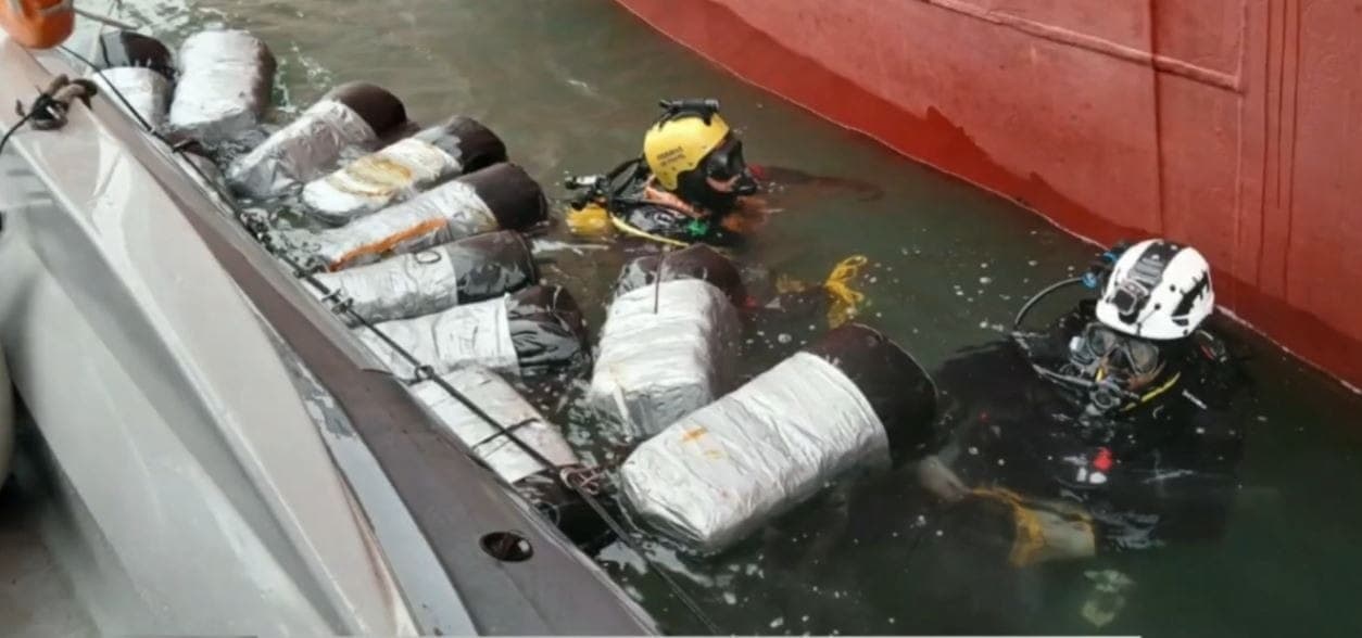Apreensão de cocaína no Porto de Santos em 2026