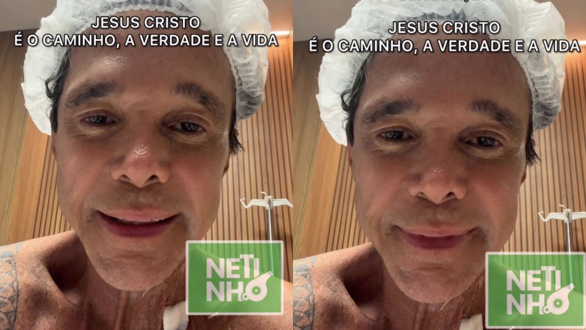 Cantor Netinho está internado