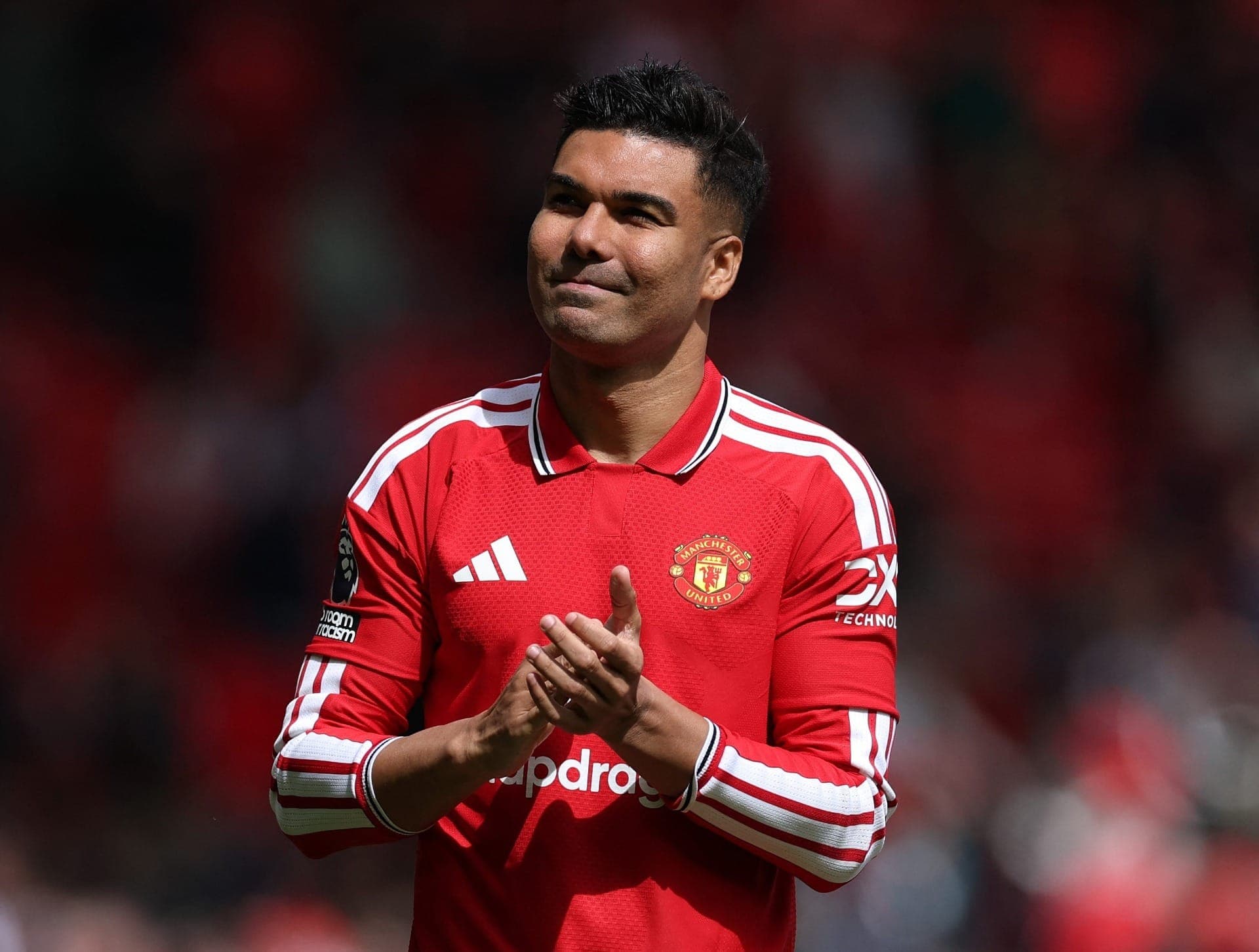Casemiro em despedida do Manchester United