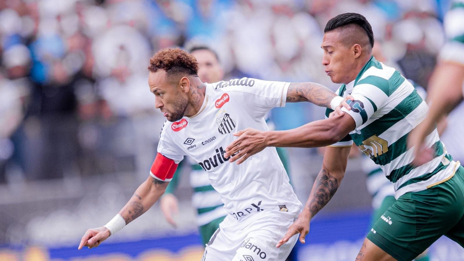 Neymar, contra o Coritiba
