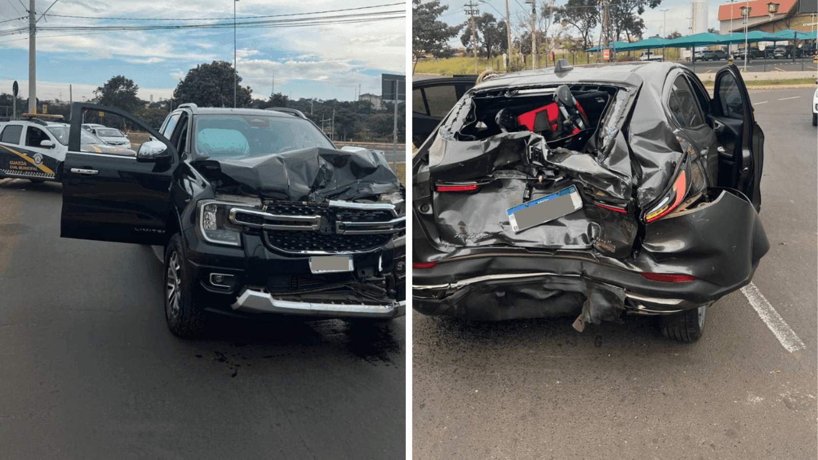 Motorista fugiu após primeira colisão e recusou teste do bafômetro