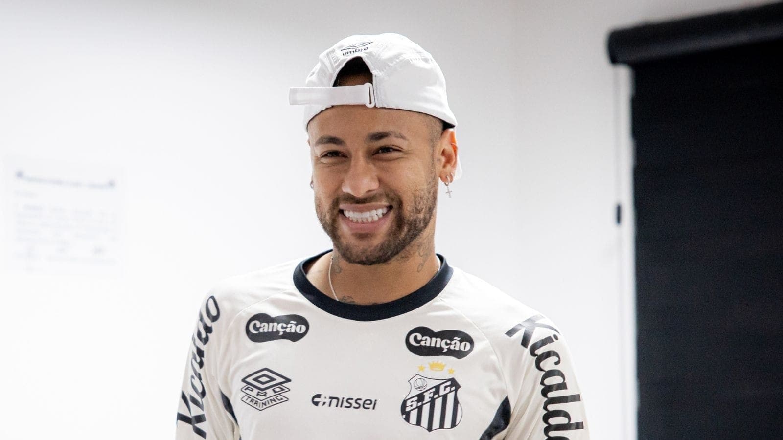 Neymar, no seu primeiro treino pós convocação