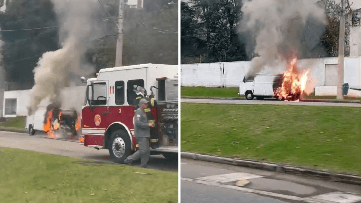 Incêndio em Kombi mobiliza o Corpo de Bombeiros em São José dos Campos