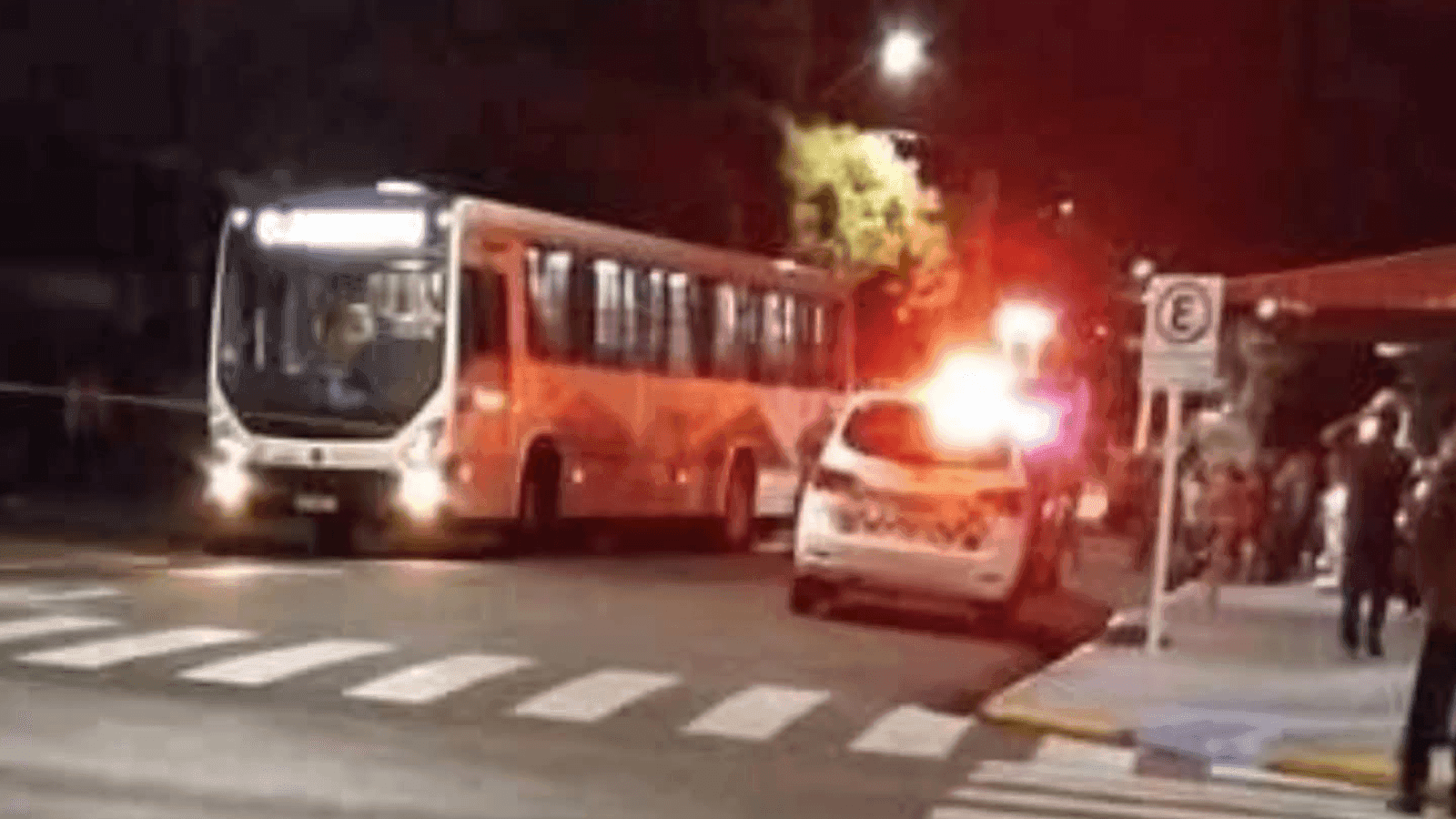 O acidente aconteceu no Terminal Rodoviário da cidade