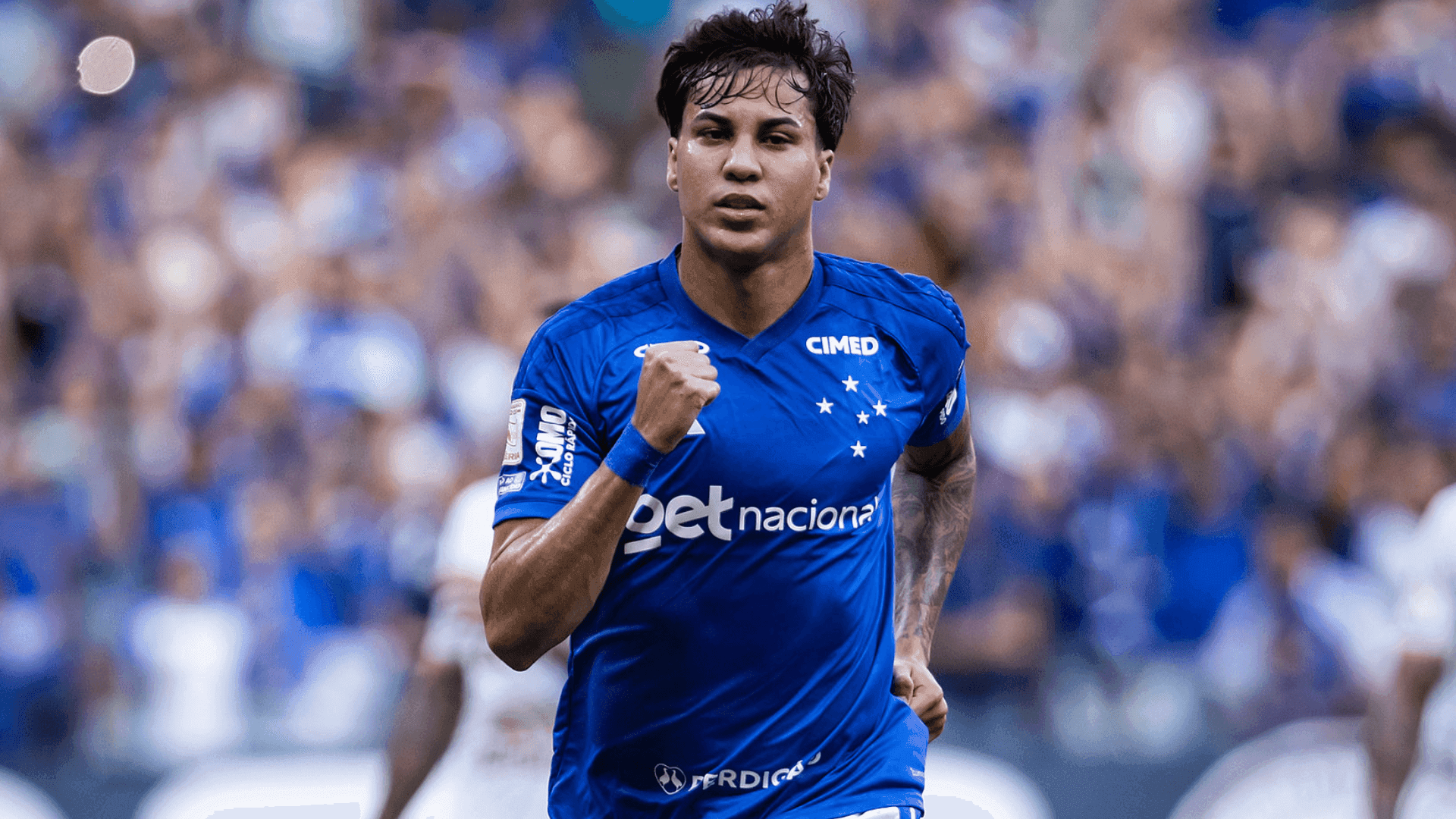 Kaio Jorge, do Cruzeiro, comemora gol sobre Chapecoense