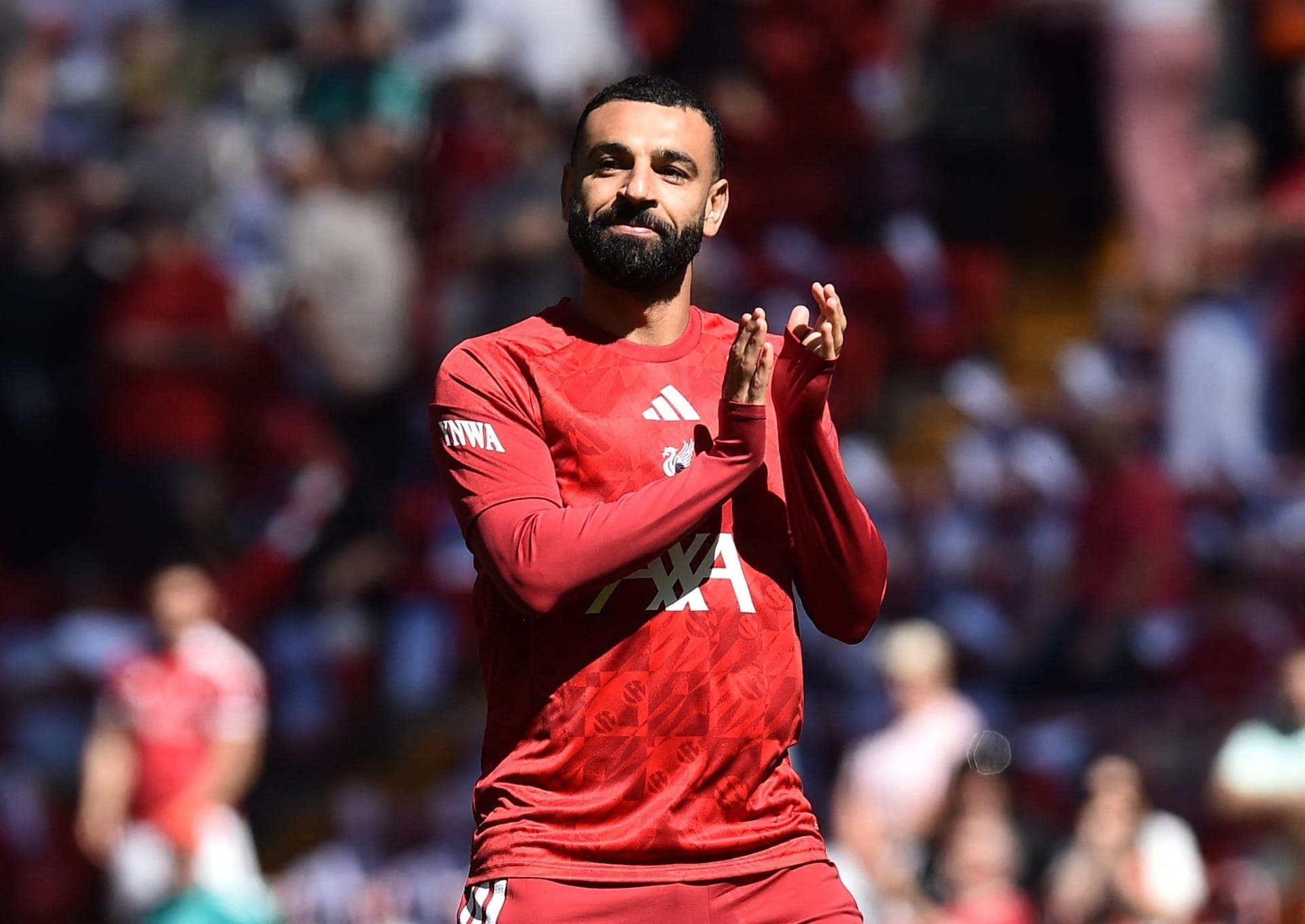 Salah em último jogo pelo Liverpool