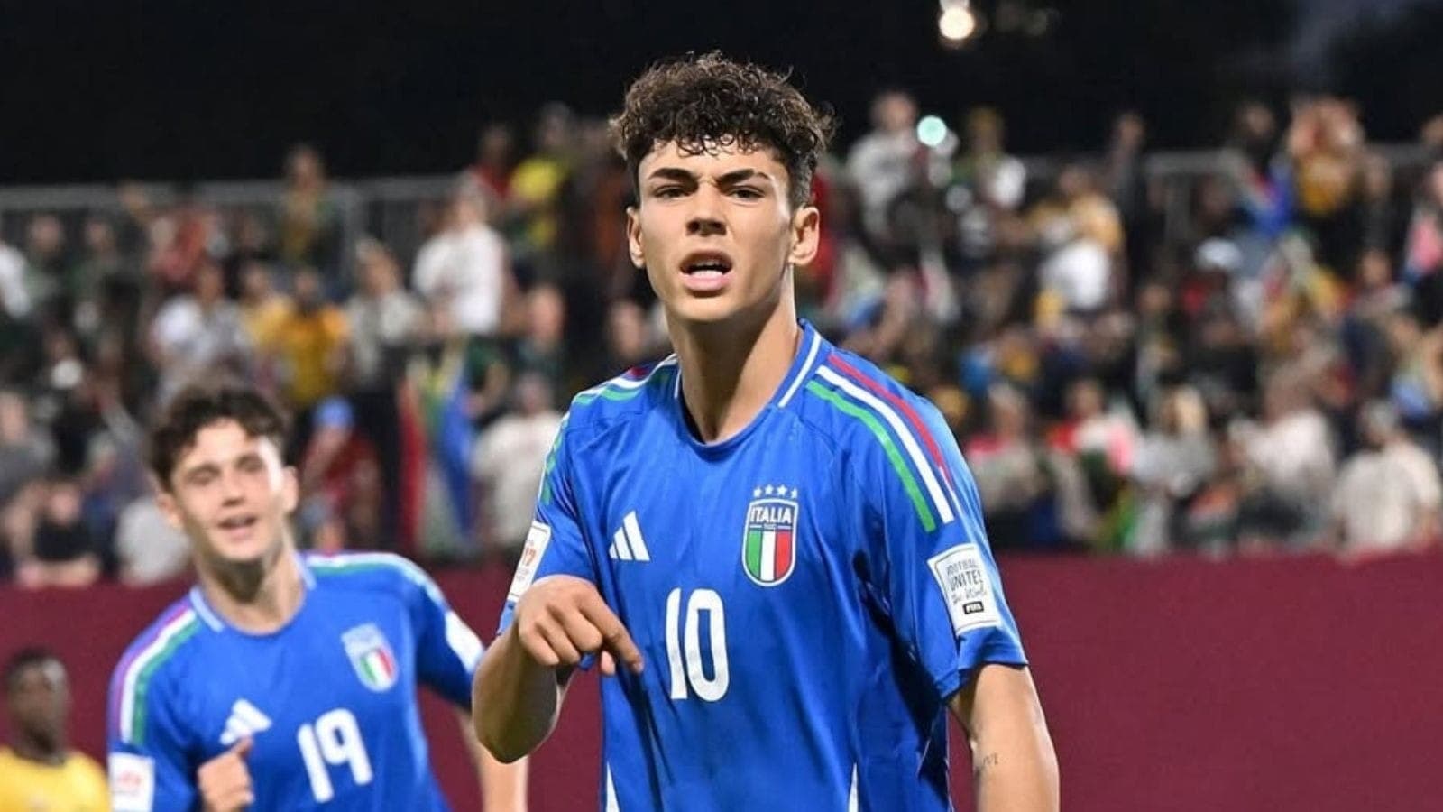 Samuele Inácio durante a Copa do Mundo Sub-17