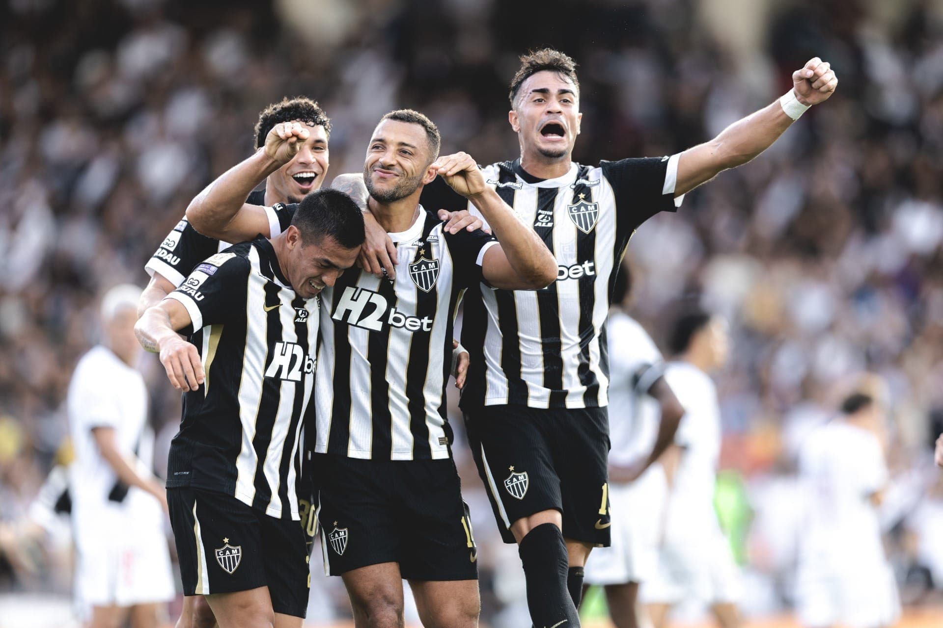 Atlético-MG comemora gol da vitória contra o Vasco