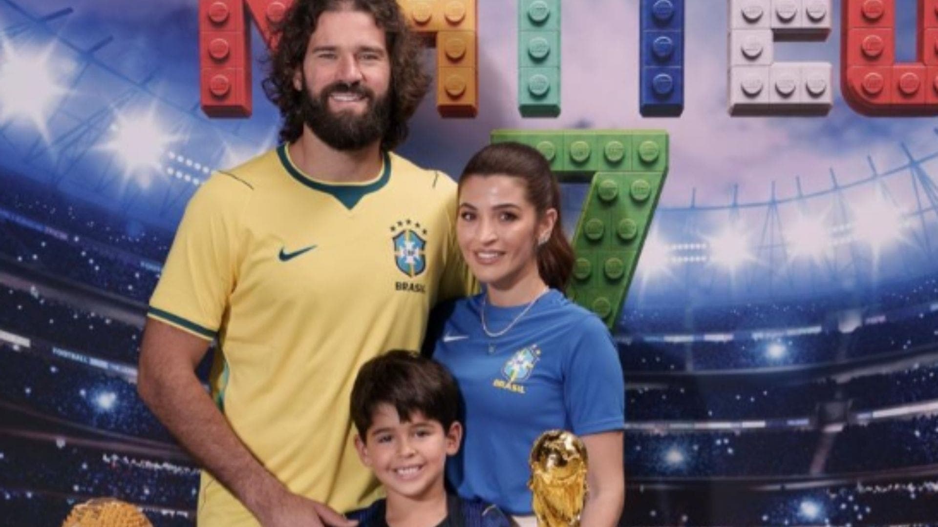 Alisson e Natalia celebraram o aniversário de Matteo