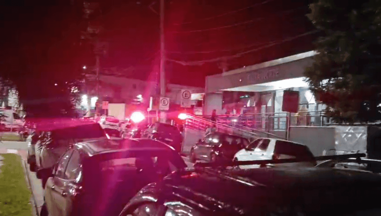 Movimentação registrada durante a noite