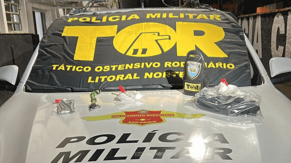 Fuga, perseguição e resistência: suspeito é preso com drogas em Ubatuba