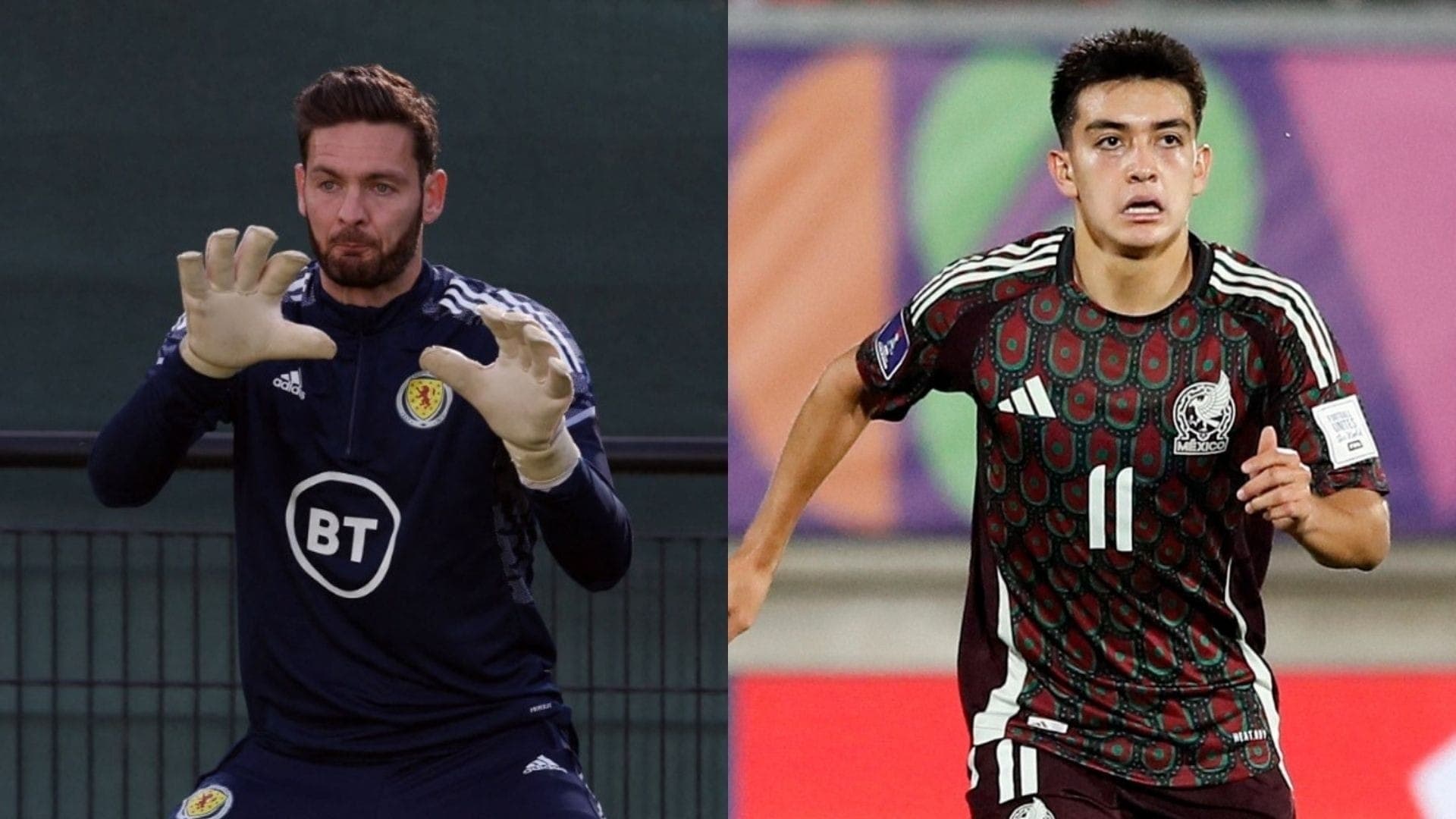 Craig Gordon, aos 43 anos, será mais velho da Copa; Gilberto Mora, de 17, é o mais jovem