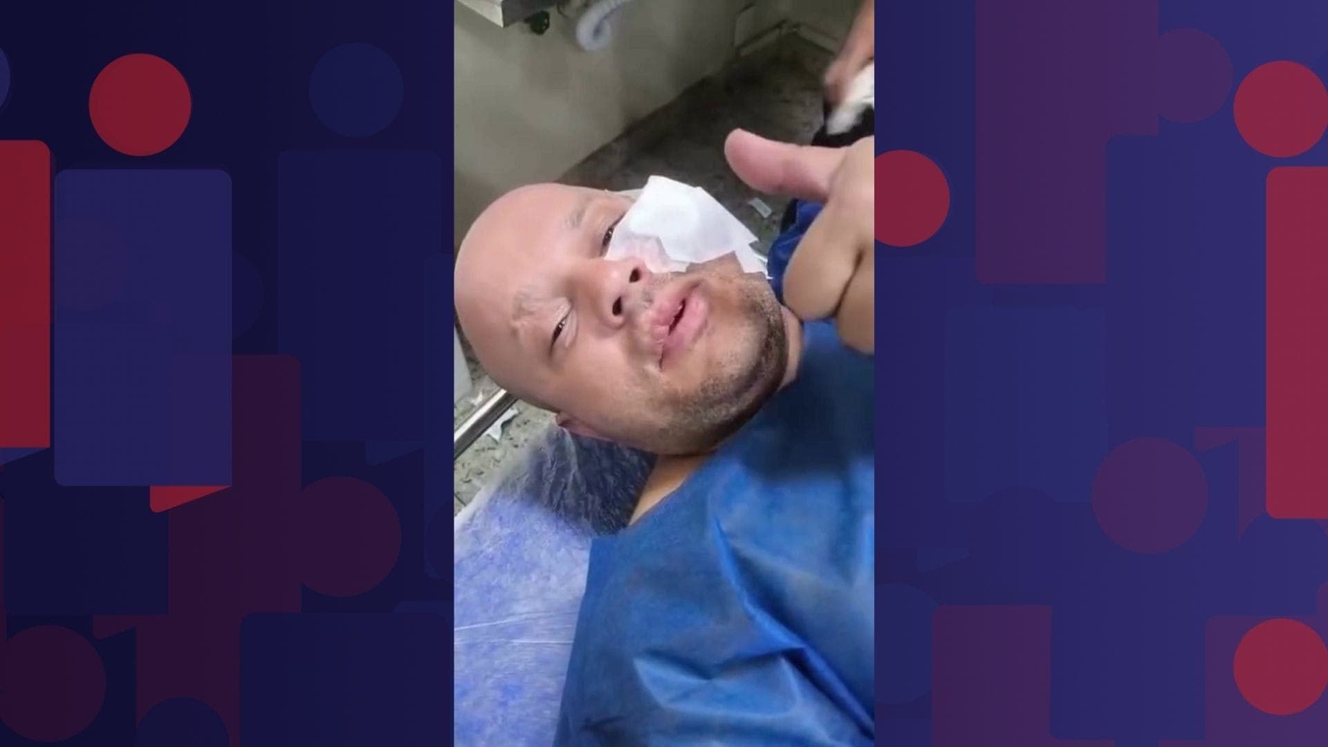 Policial baleado passa bem