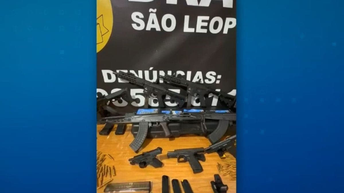 Arsenal apreendido no Rio Grande do Sul