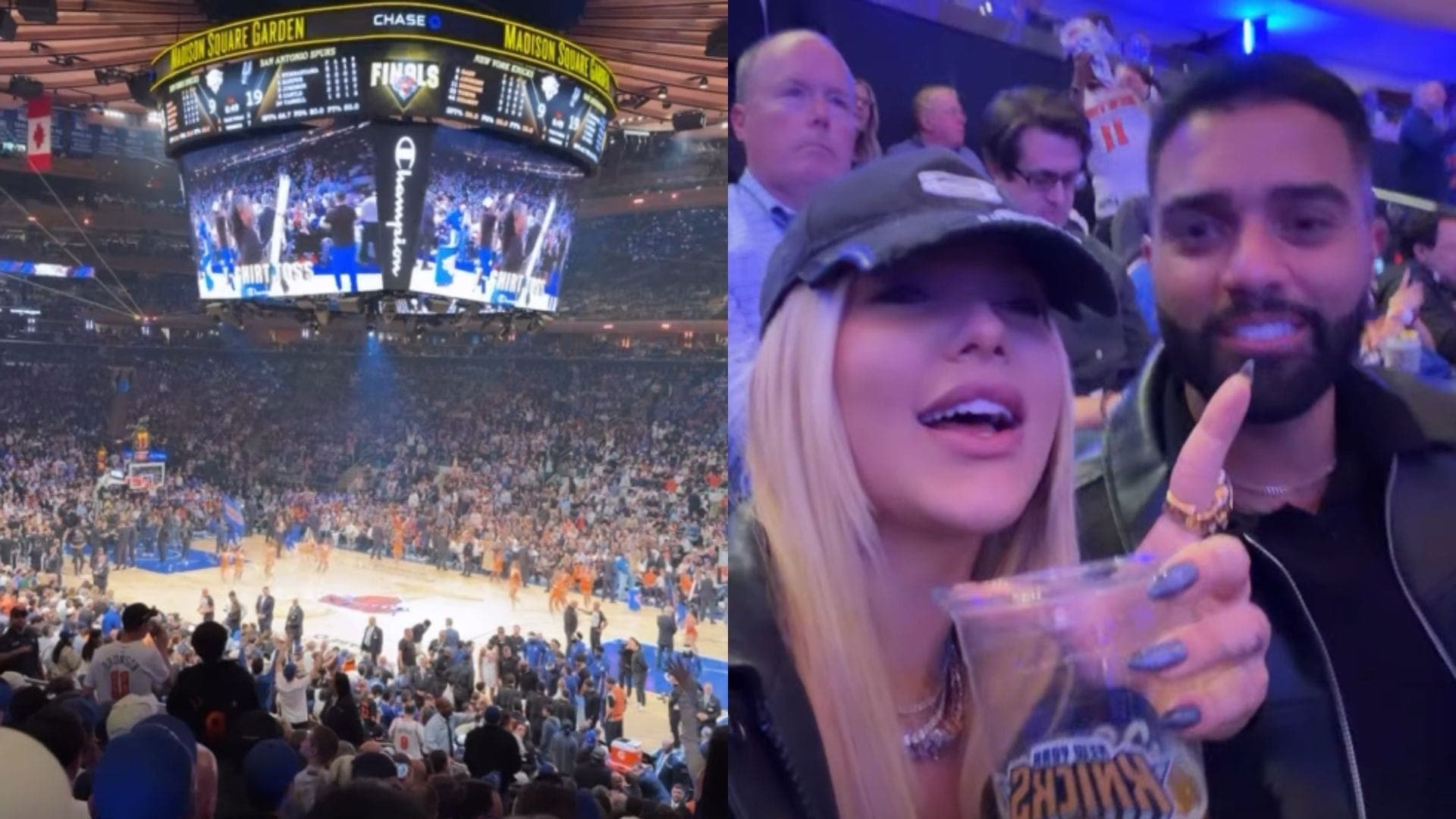 Virginia Fonseca durante Jogo 3 da final da NBA