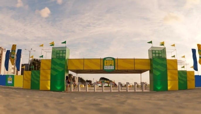 Ingressos para estreia do Brasil na Arena Copacabana esgotam em menos de uma hora