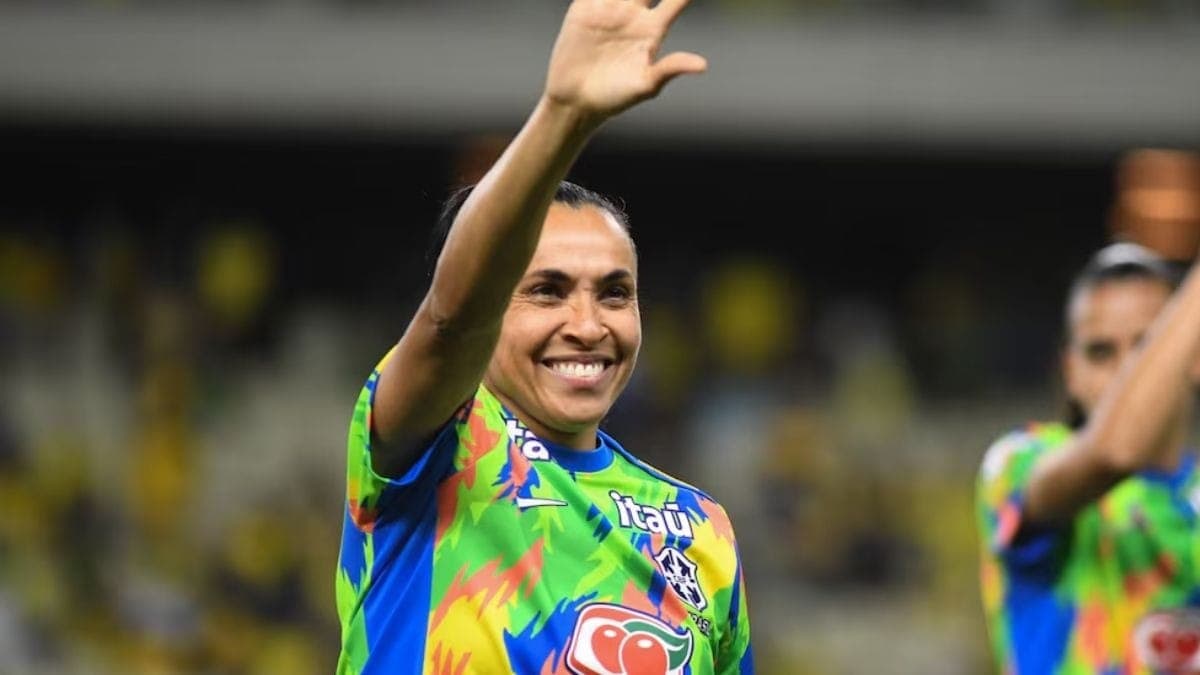 Marta, atacante da Seleção Brasileira