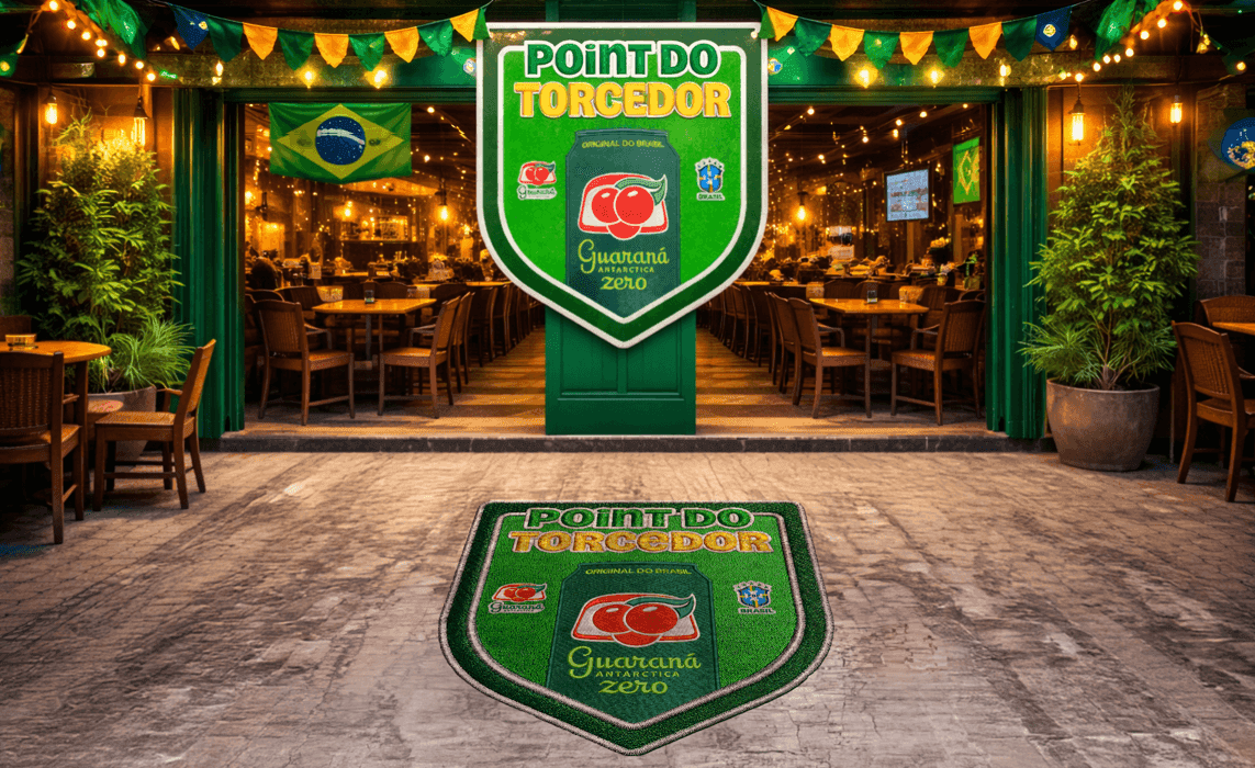 Guaraná Antarctica fecha Alameda Prudente de Moraes em parceria com bares para jogos da Seleção com estrutura para torcedores
