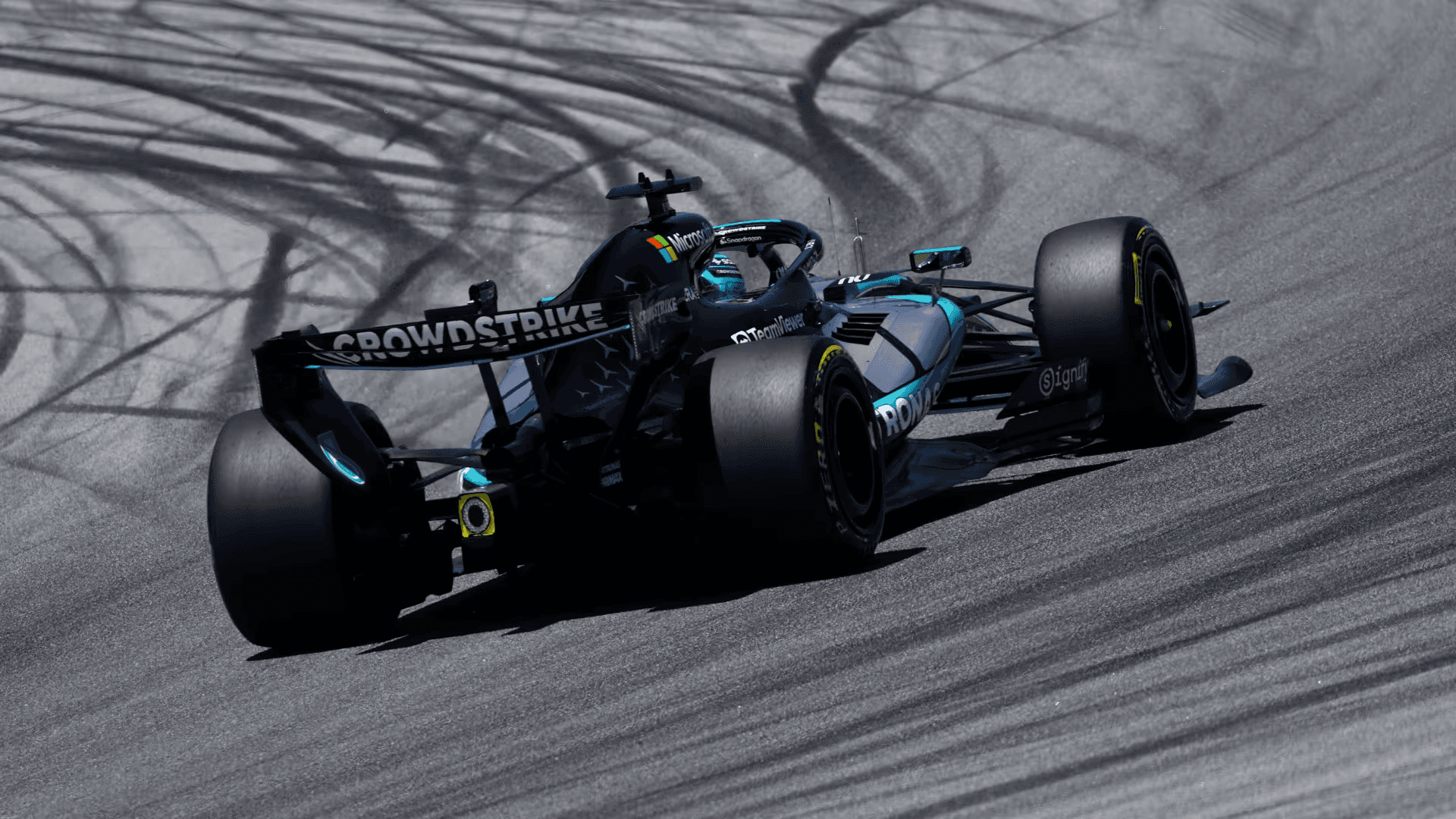 Russell lidera primeiro treino livre do GP da Espanha; Bortoleto é 12º