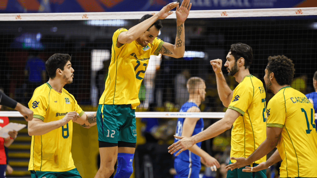Brasil comemora vitória na Liga das Nações