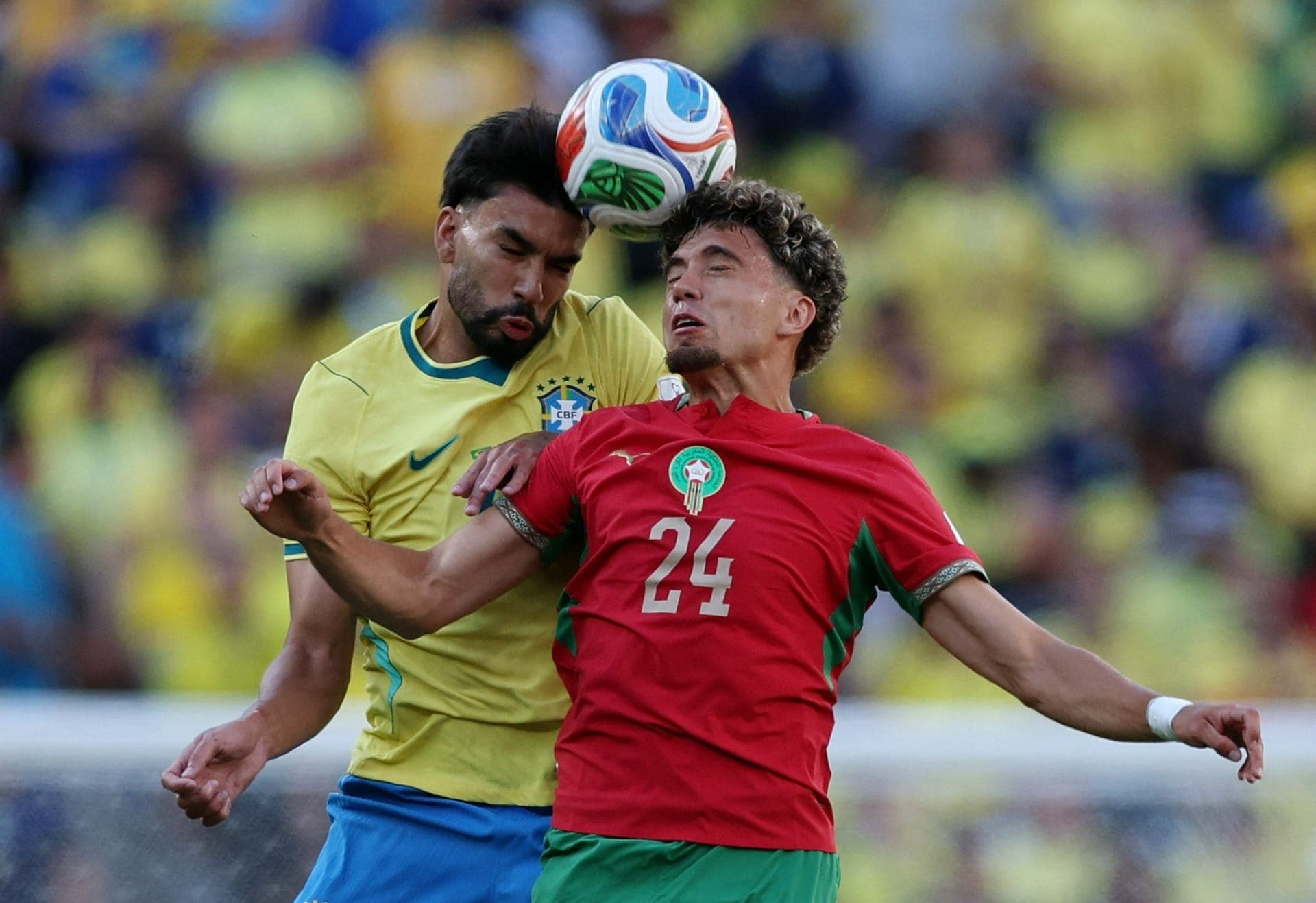 Paquetá em partida contra Marrocos