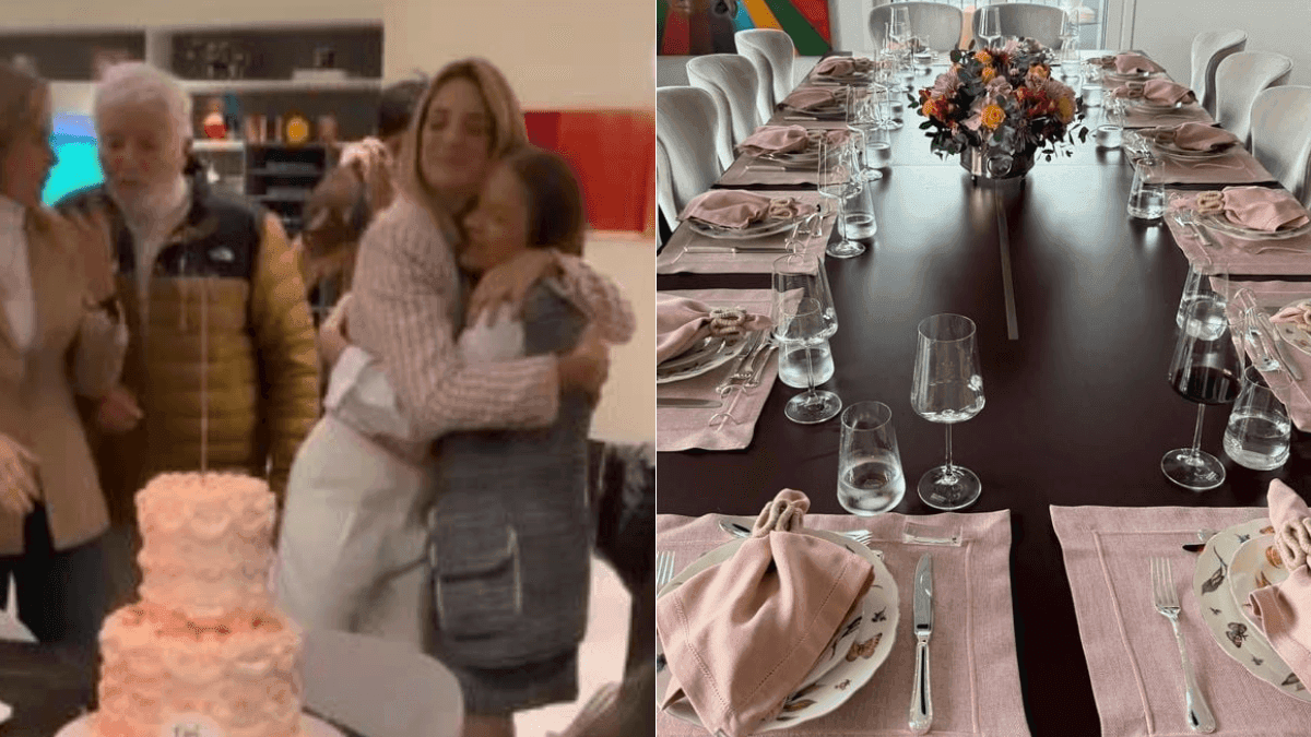 Bolo de aniversário simples de Ticiane Pinheiro vira destaque em almoço