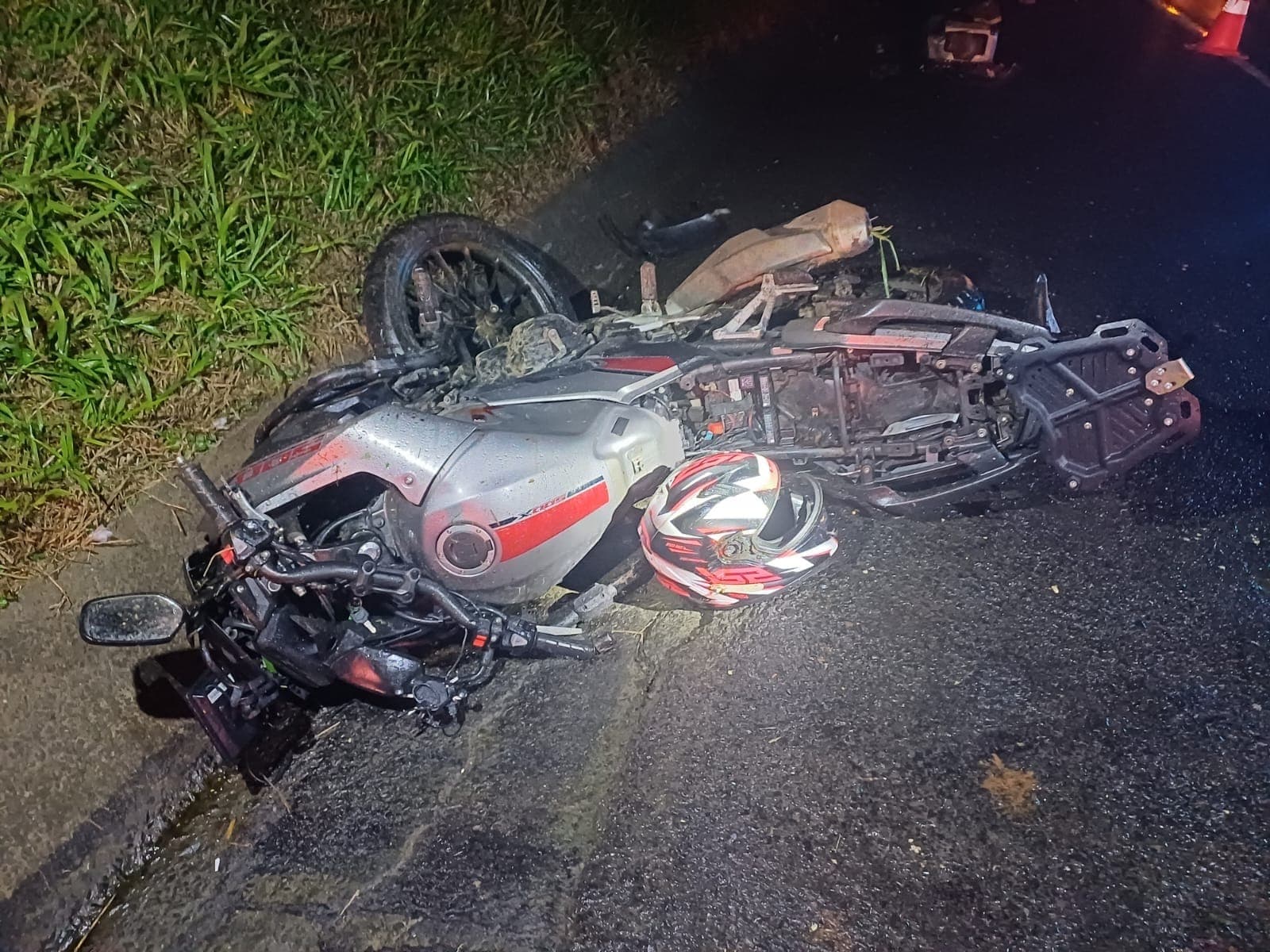 Motociclista morreu no hospital