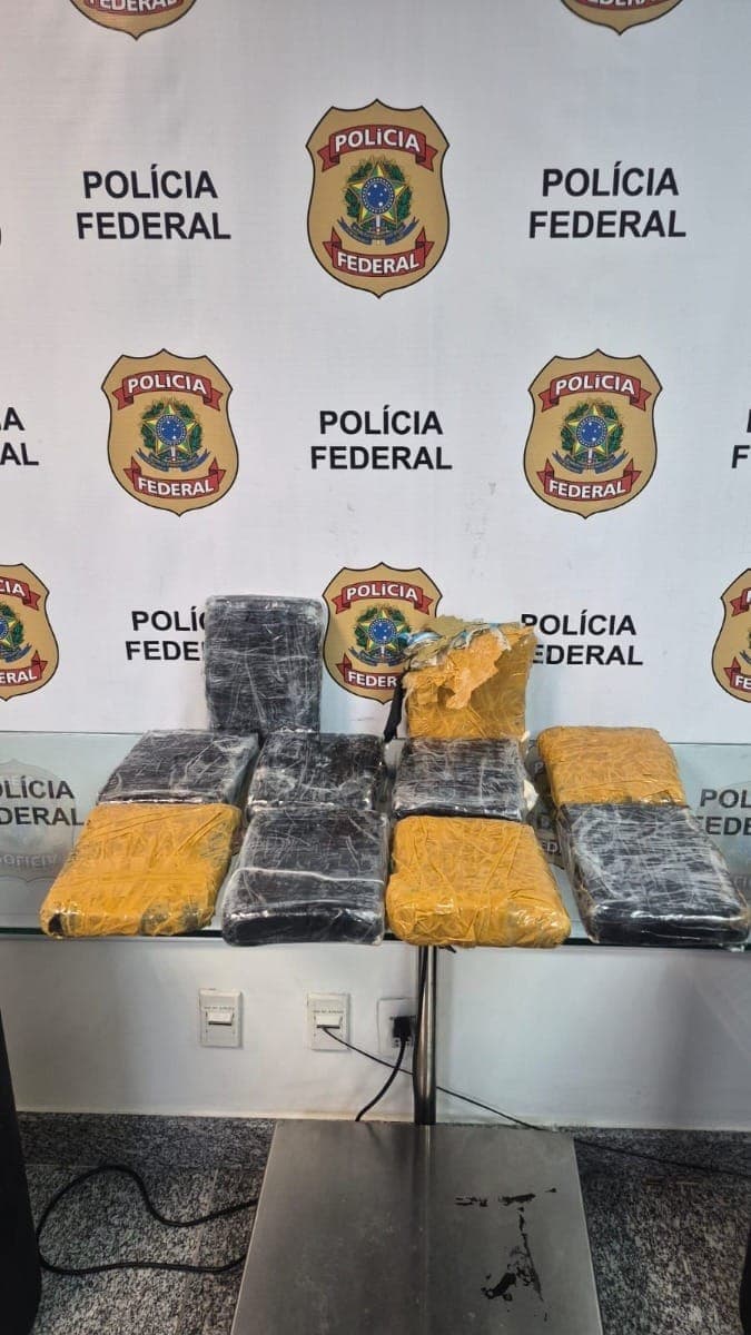 Polícia Federal apreende 10 kg de maconha no Aeroporto do Galeão