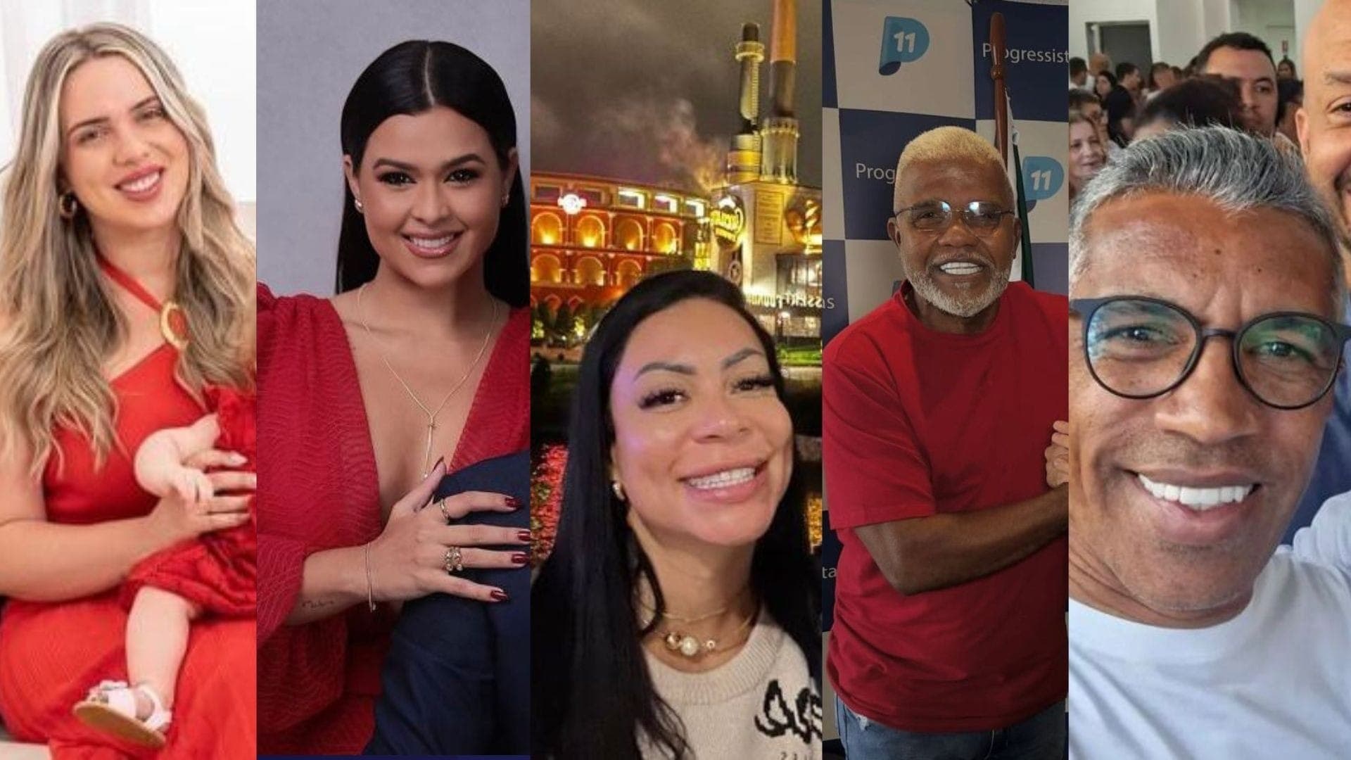 Da esquerda para direita: Larysse, Thamiris, Sallen, "Kbça" e Marcelo